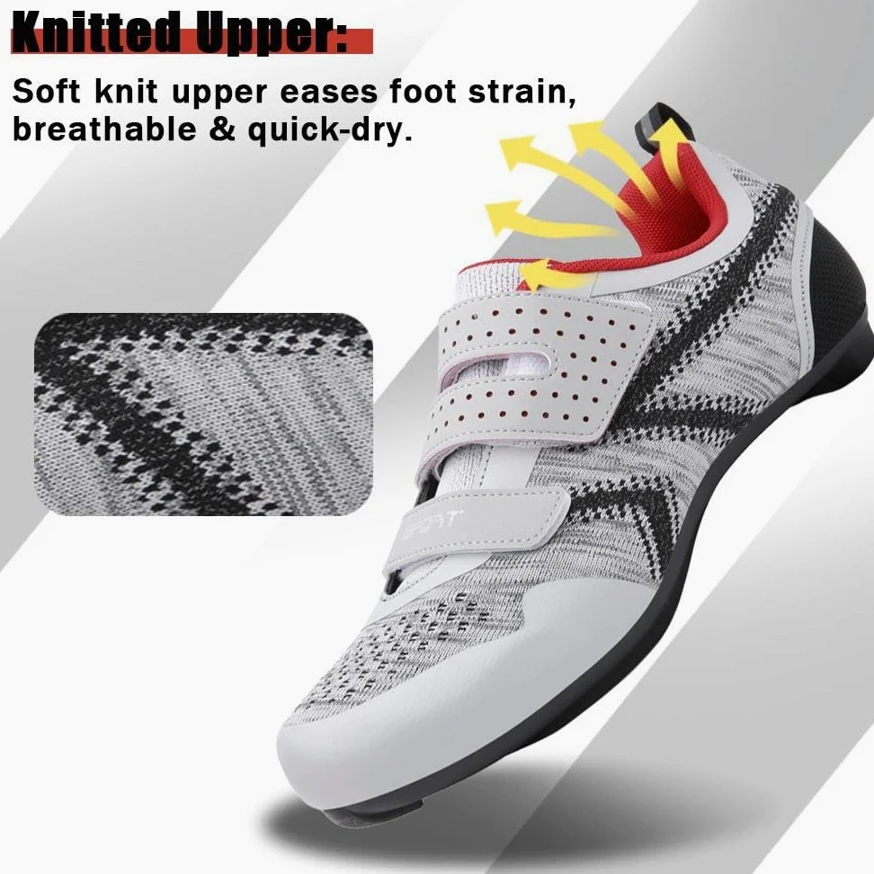 ULTIANT Zapatillas de Ciclismo Mujer y Hombre, compatibles con Las Zapatillas de Ciclismo Indoor Peloton, Zapatillas de Carretera con calas Look SPD SL Delta