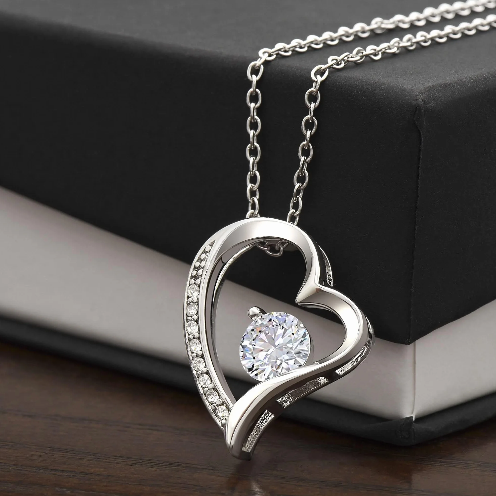 Collar para Mujer Esposa Mamá Novia Hija Amiga - Regalo Aniversario Cumpleaños Navidad Estuche con DEDICATORIA