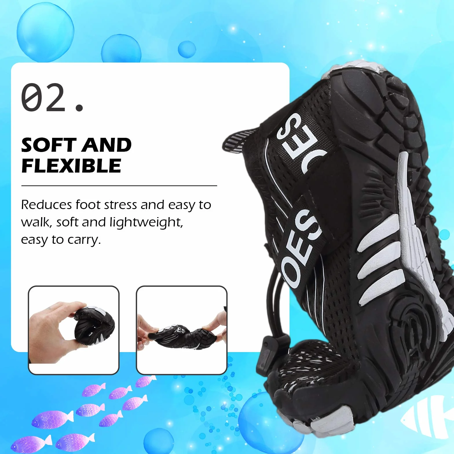 DimaiGlobal Calzado Descalzos Niñas Niños Zapatillas de Trail Running Barefoot Secado Rápido Zapatos de Agua Transpirable Antideslizante para Playa 34EU Negro