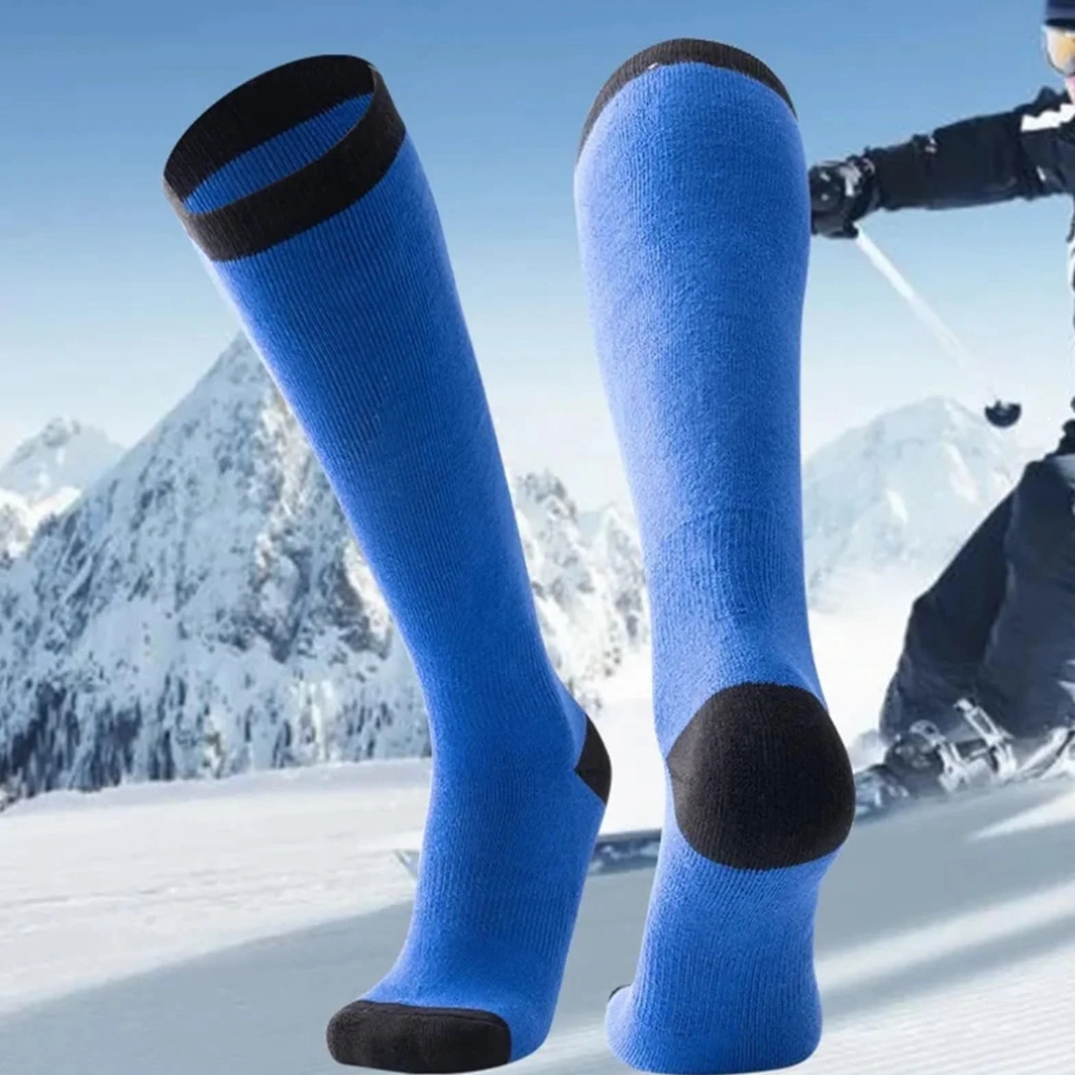Calcetines de esquí Calcetines de esquí for hombres y mujeres Tubo largo Antideslizantes Amortiguadores Senderismo y deportes al aire libre for esquí, snowboard, deportes al aire libre