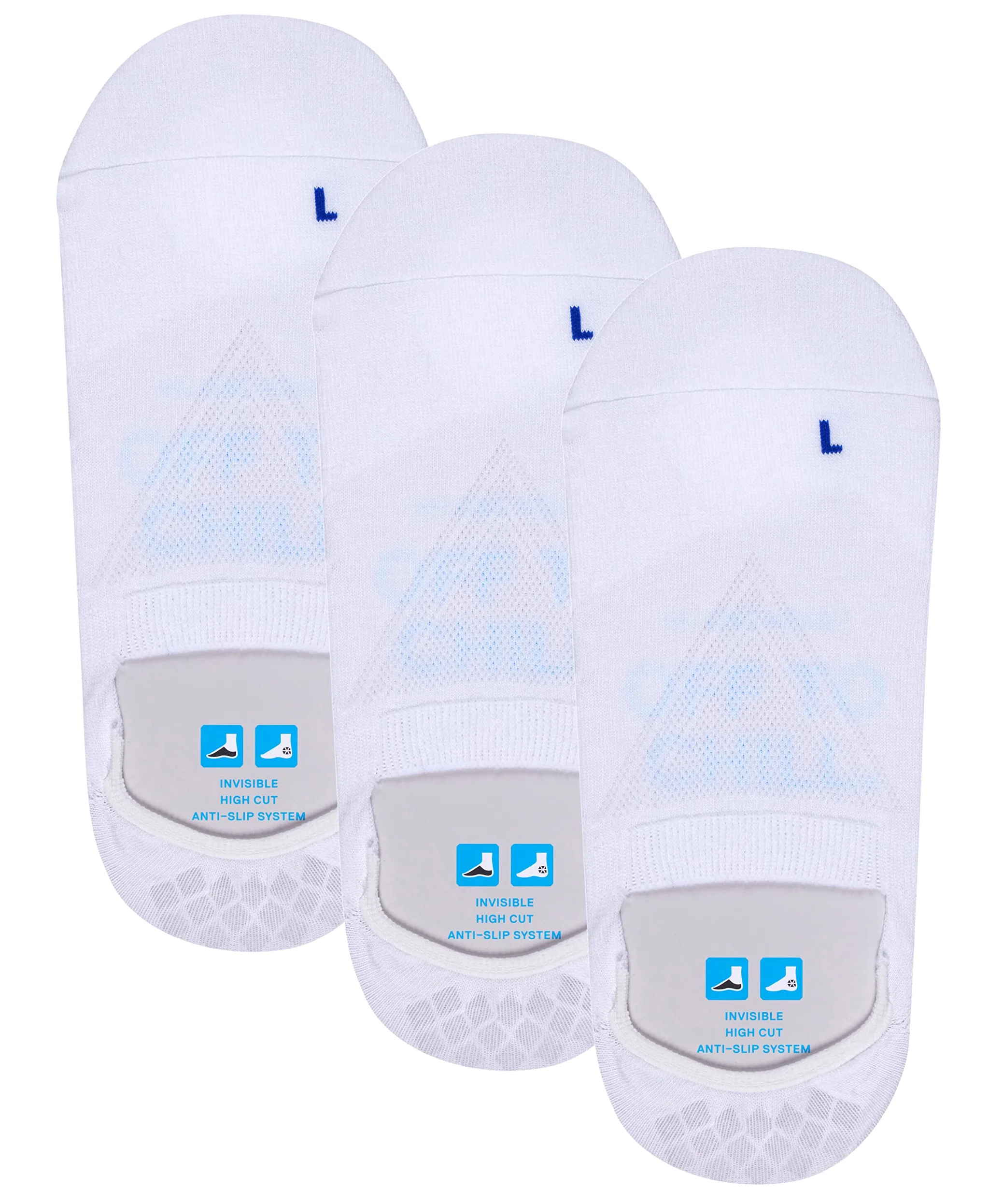 FALKE Cool Kick 3-Pack Unisex Pinkies antideslizante gracias a la silicona en el talón | con suela de felpa ultra ligera