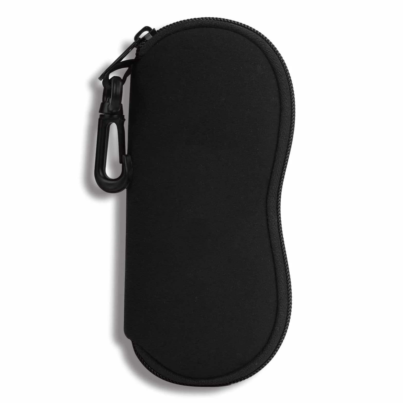 Hion Estuche suave para gafas de sol con clip para cinturón y cremallera de neopreno