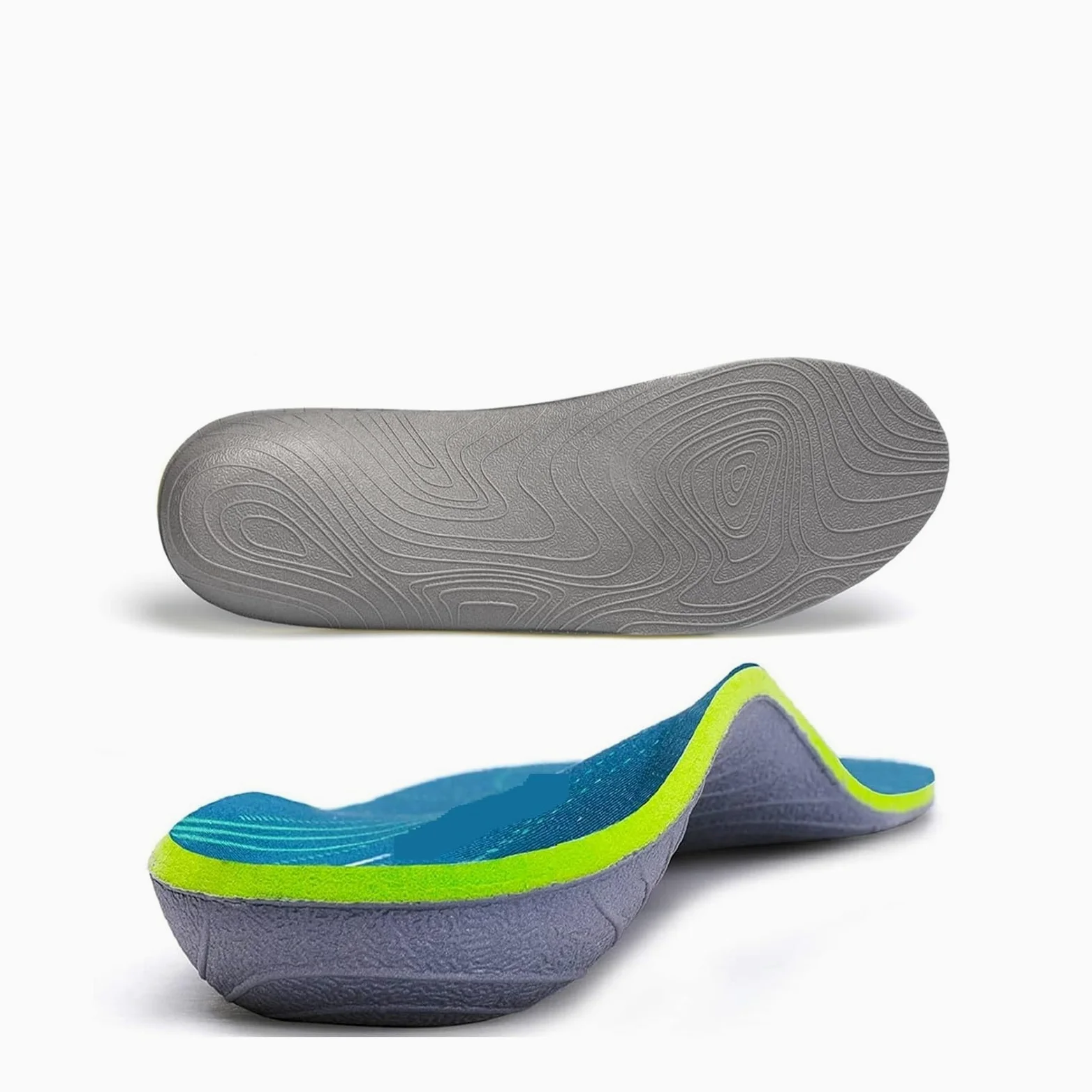 Plantilla deportiva ortopédica plantar con soporte for arco alto | Zapato ortopédico con suela plana y soporte for arco alto(EU(37-38)-240MM)