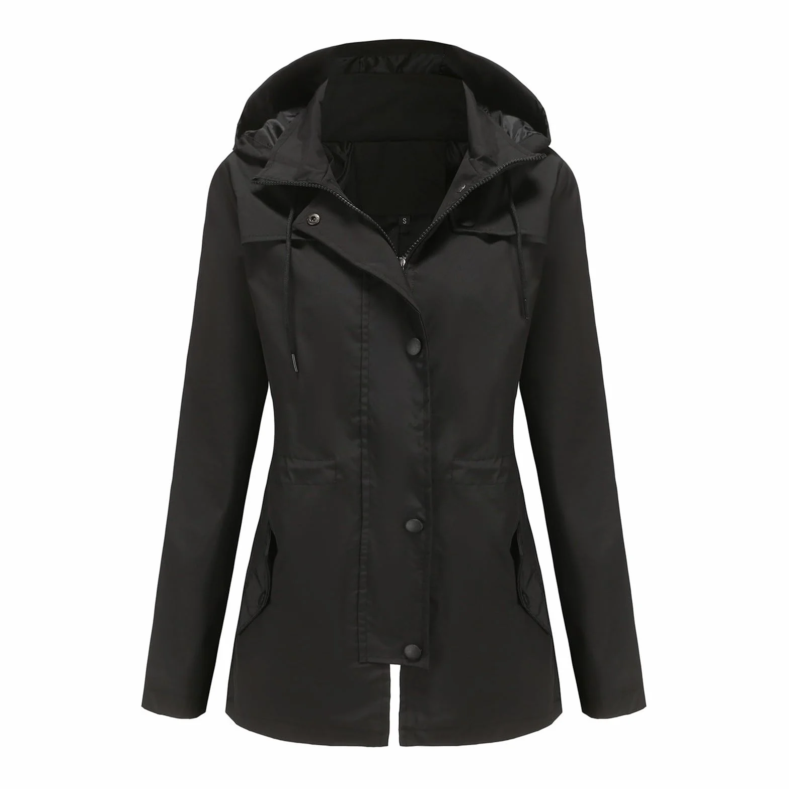 Chaquetas De Lluvia Talla Grande Para Mujer, Impermeable Ligero Y Largo Con Capucha, Viajes Al, Senderismo, Cortavientos Calcetines Senderismo Mujer Waterproof Jacket Women Chaqueta 3