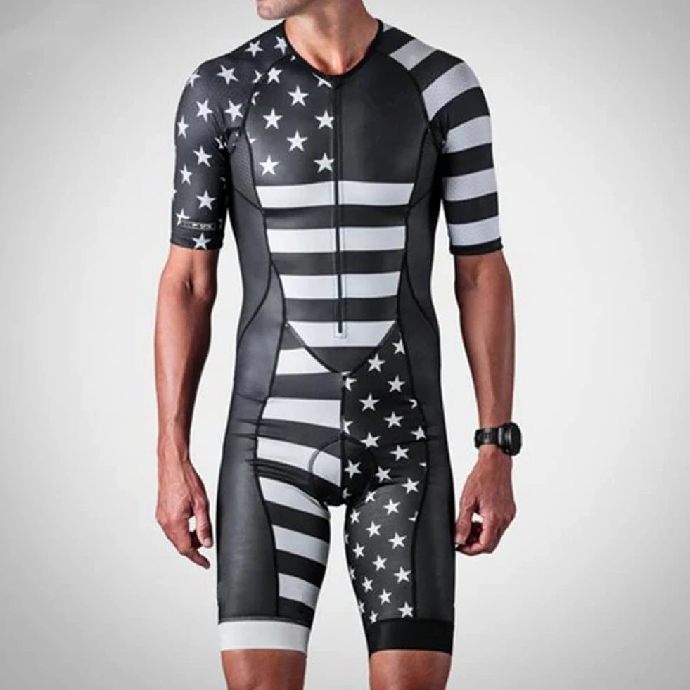 CYTSH Jersey de Ciclismo para Hombre, Traje de triatlón, Mono, Traje de Piel, Ropa de Salpicaduras de Bicicleta, Conjuntos de Punto de Velocidad, Mono Culotte (Color : 03, Size : XXS)