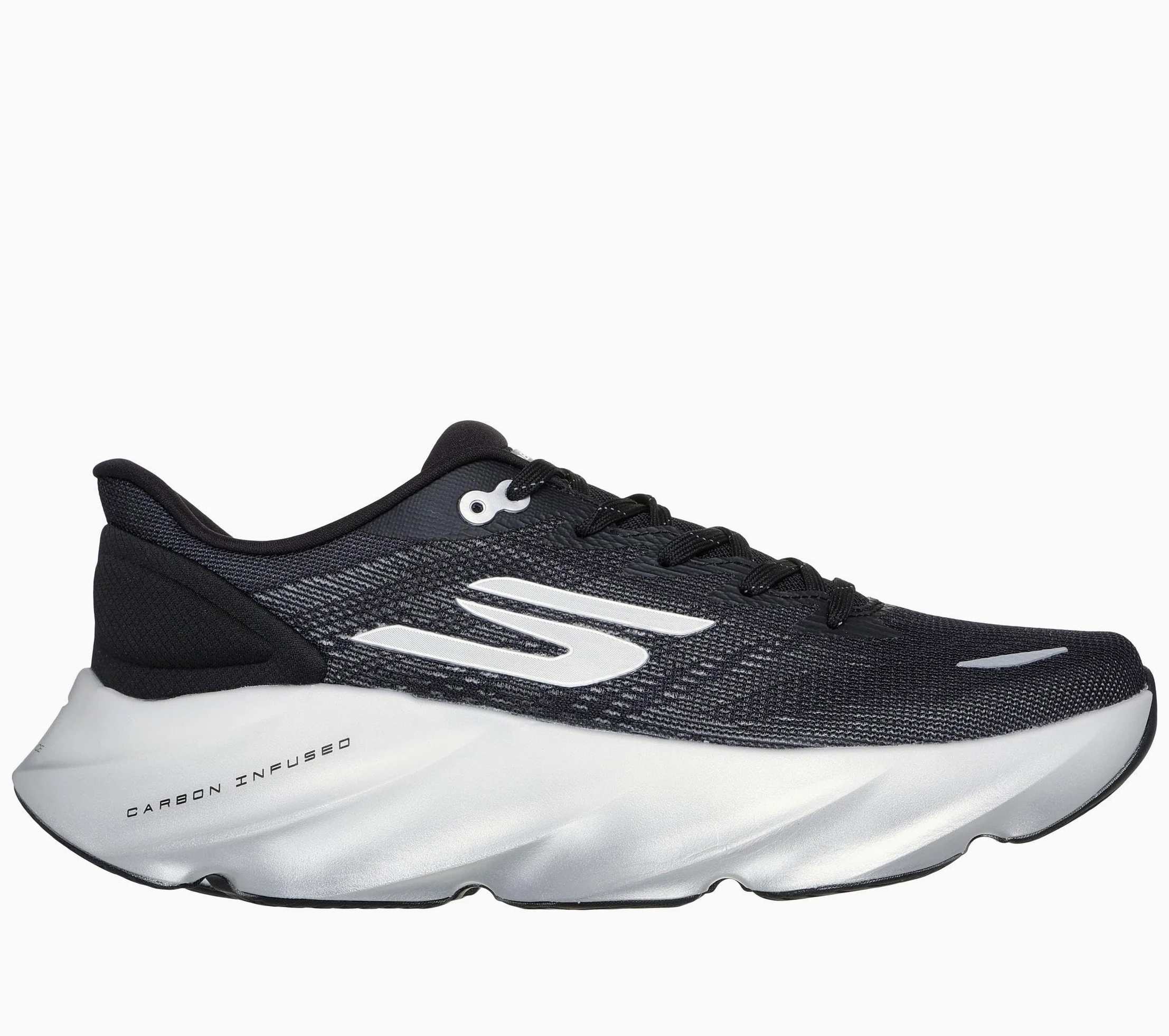 Skechers Aero Burst - Zapatillas para Hombre, Negro/Blanco, 44 EU