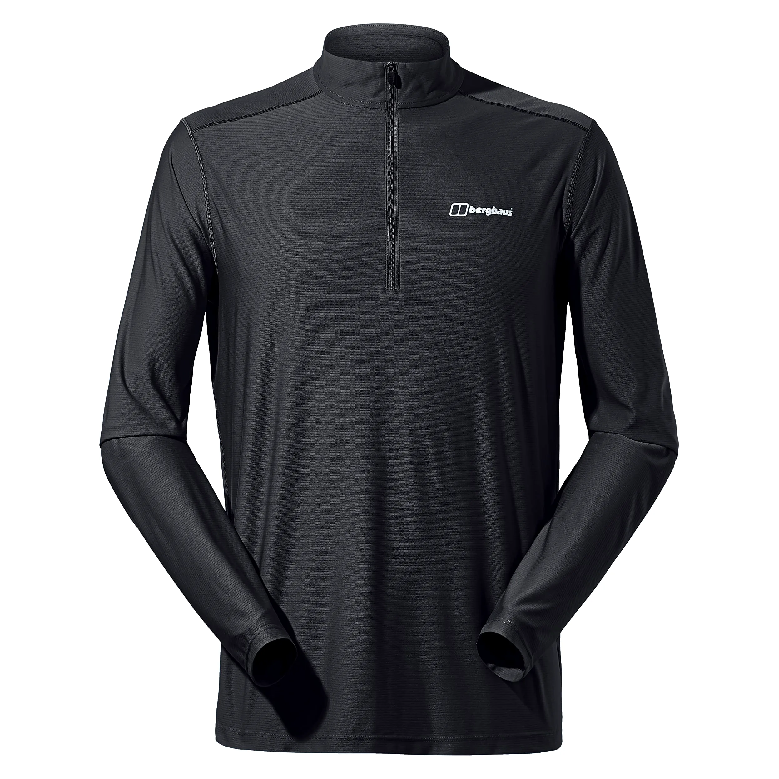 Berghaus 24/7 Base Zipls Camiseta de Manga Larga Hombre (Pack de 1)
