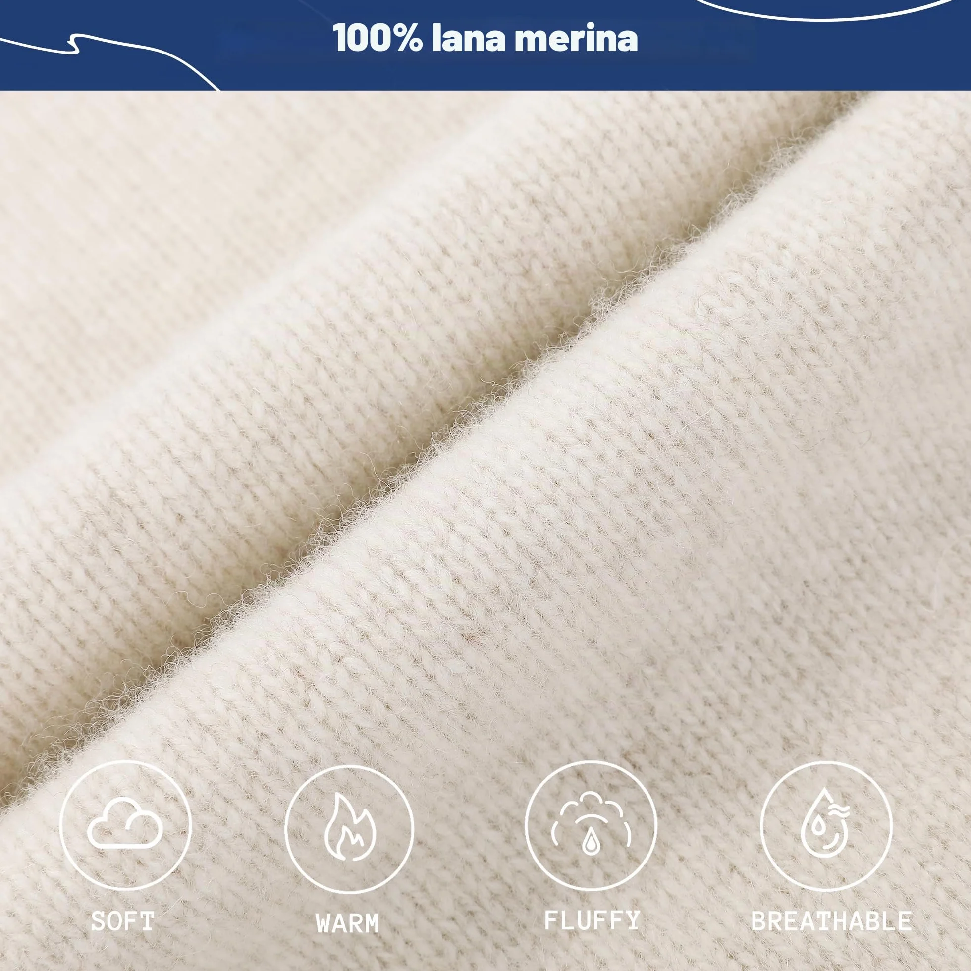 ACUSHLA Pasamontañas 100% lana merino para hombre y mujer, invierno, cálido, con capucha, gorro, bufanda y bufanda, color marrón, talla única