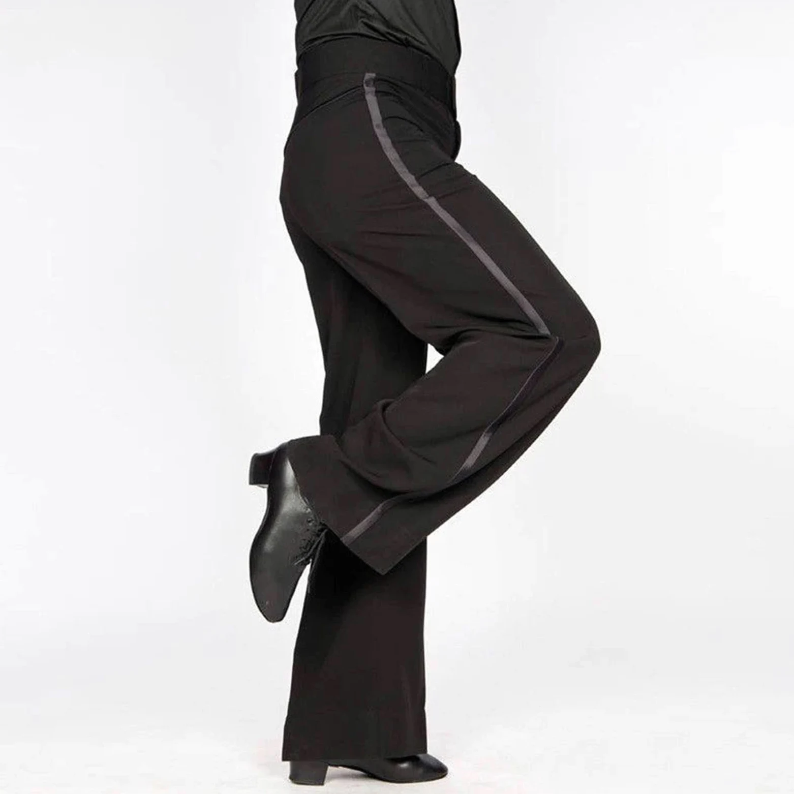 Pantalones de Baile Latino for Hombre Pantalones De Baile Salón con Banda Lateral For Hombre, Rectos, Jazz, For Latino, For Práctica para Fiestas de Baile