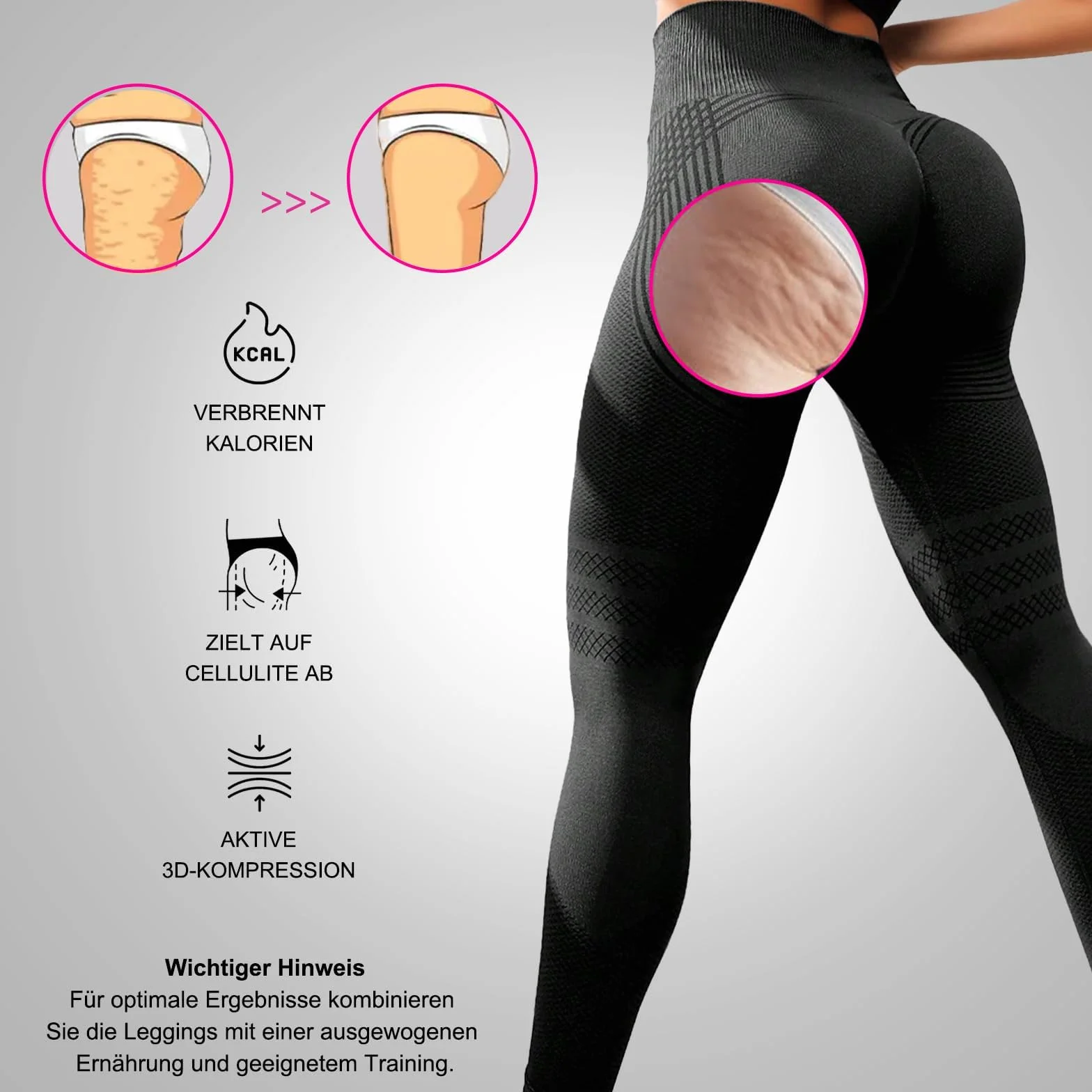2 Pack Viva Cuerpo Leggings 3D Anticelulíticos Mujer - Leggins Anticelulíticos Mujer 3D Compresión Lipedema,Leggins Anti Celulitis Deportivos Push Up, Mallas Anticelulitis Mujeres Reductores