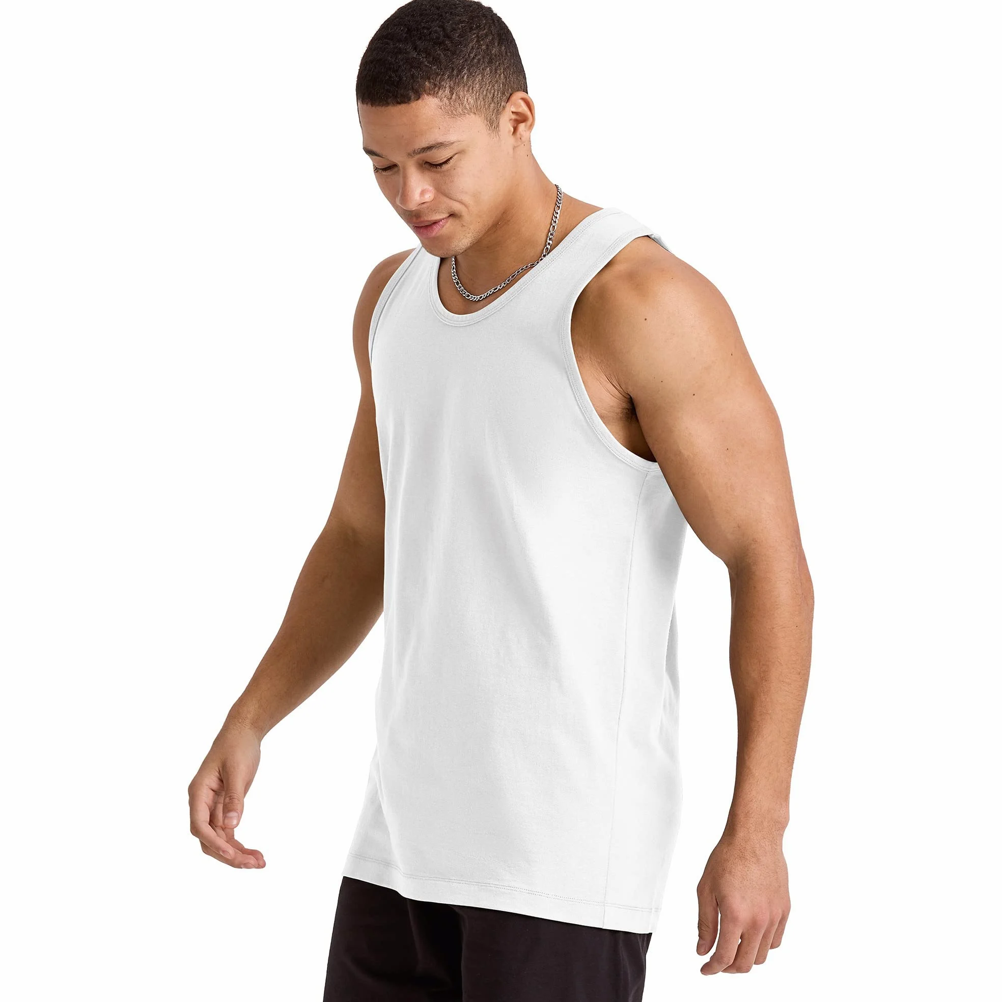 Hanes Essentials - Paquete de Camisetas Sin Mangas, Algodón de Peso Medio, Camisas Sin Mangas, Paquete de 3 Camiseta Hombre (Pack de 3)