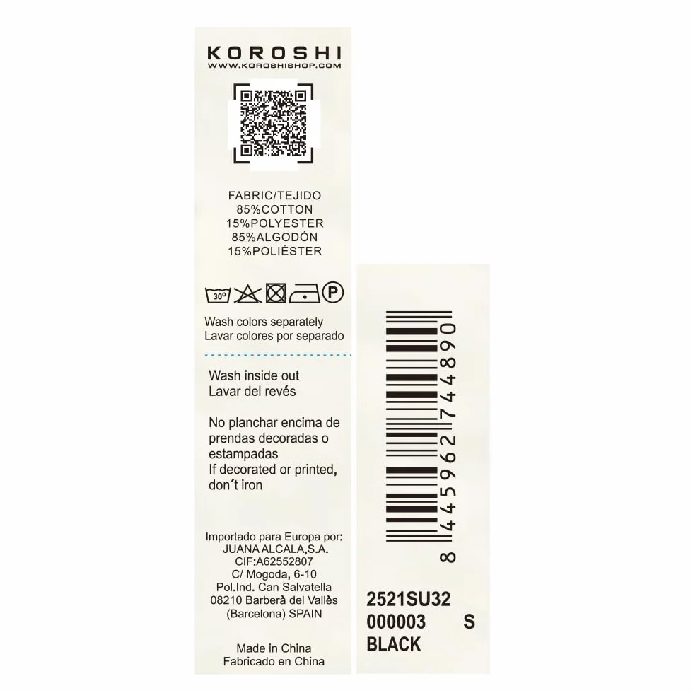 Koroshi Sudadera Hombre Cuello Alto con Cordón Ajustable 2521SU32