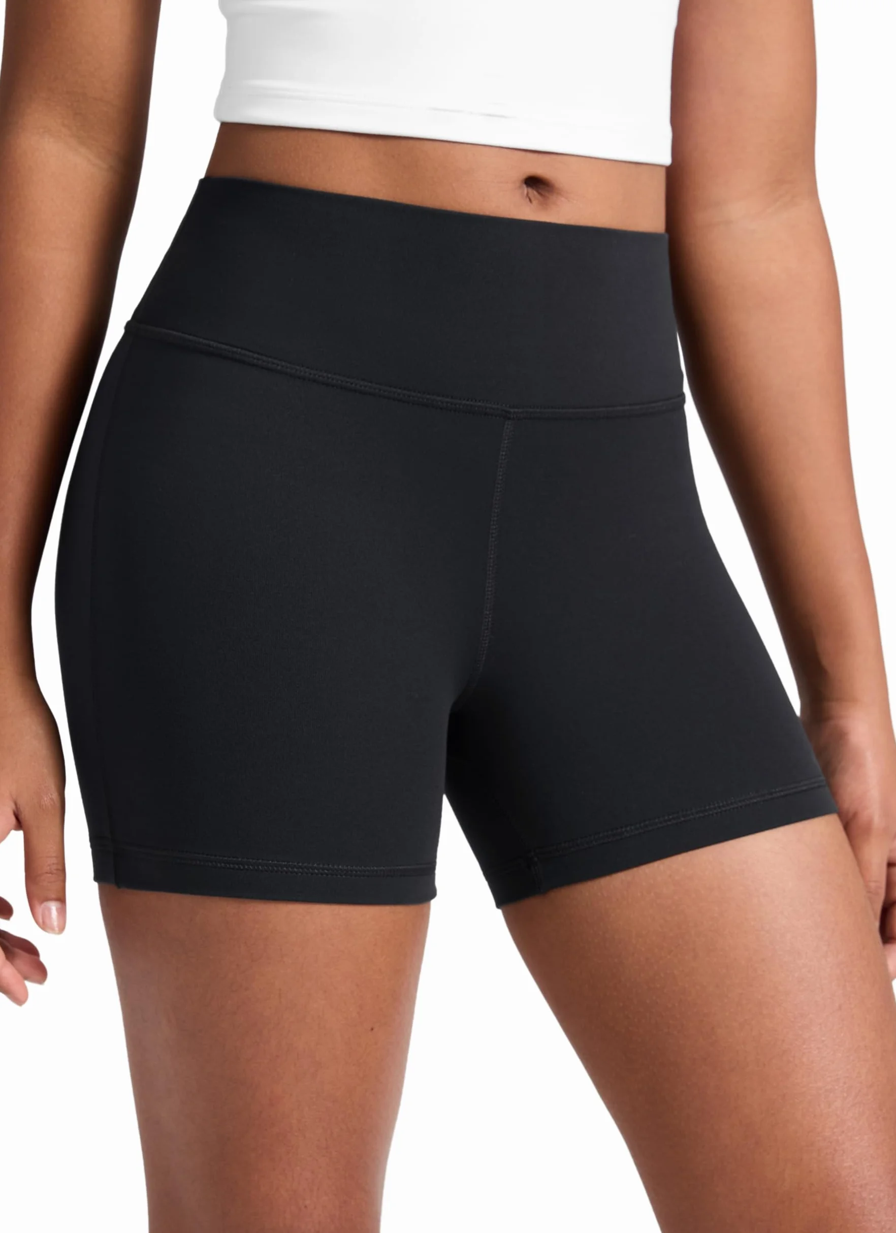 CRZ YOGA Chicas Butterluxe Shorts Deportivos de Motociclista Niños Adolescente Salón Activo Bailar Yoga Correr Negro S