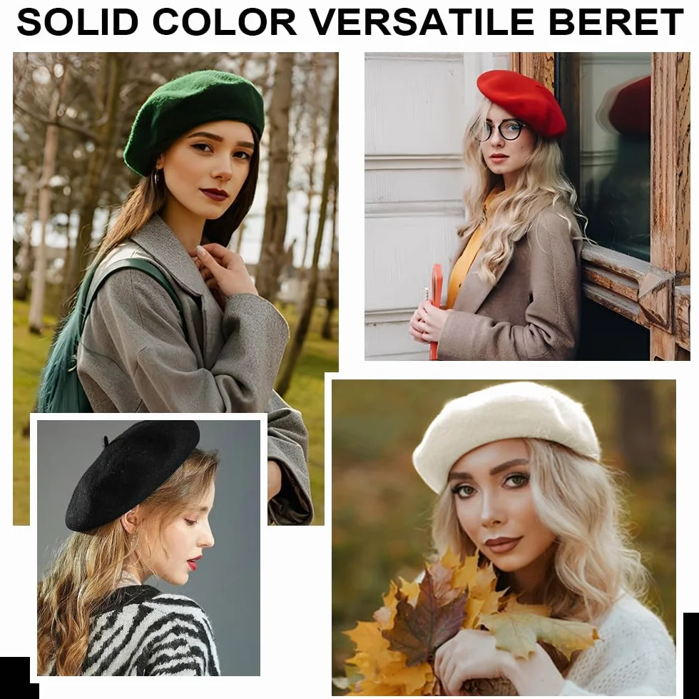 Boina Francesa Mujer Hombre,Boina Parisina de Verano,French Beret Hat,Boinas de Pintor Disfraz,Chapela Vasca Elegante,Sombrero Pintor Vintage,Boinas Artista de Invierno,Sombrero Mimo Disfraz