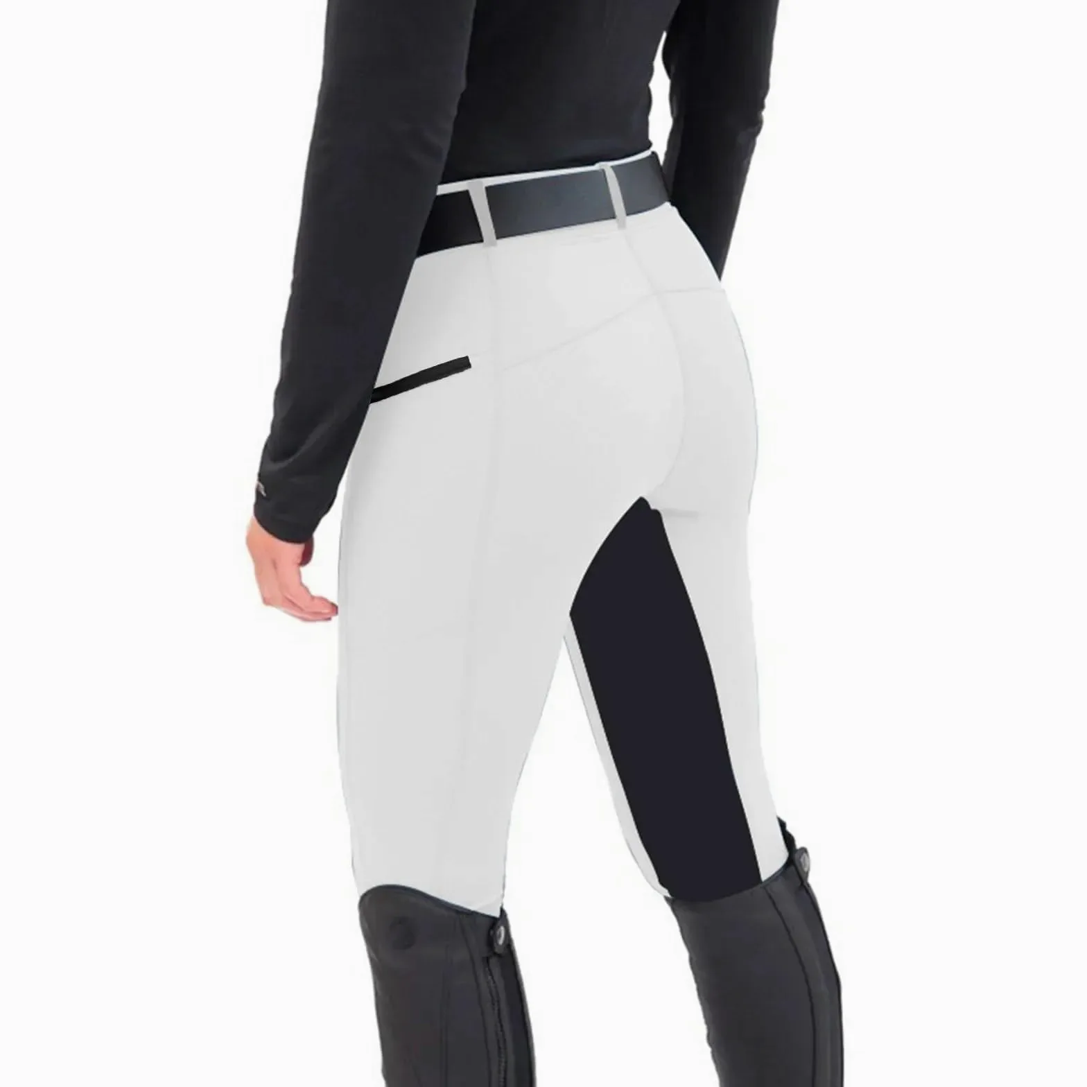 Pantalones De Equitación Pantalones de equitación Ajustados con Empalme elástico, Pantalones Casuales Pierna pequeña