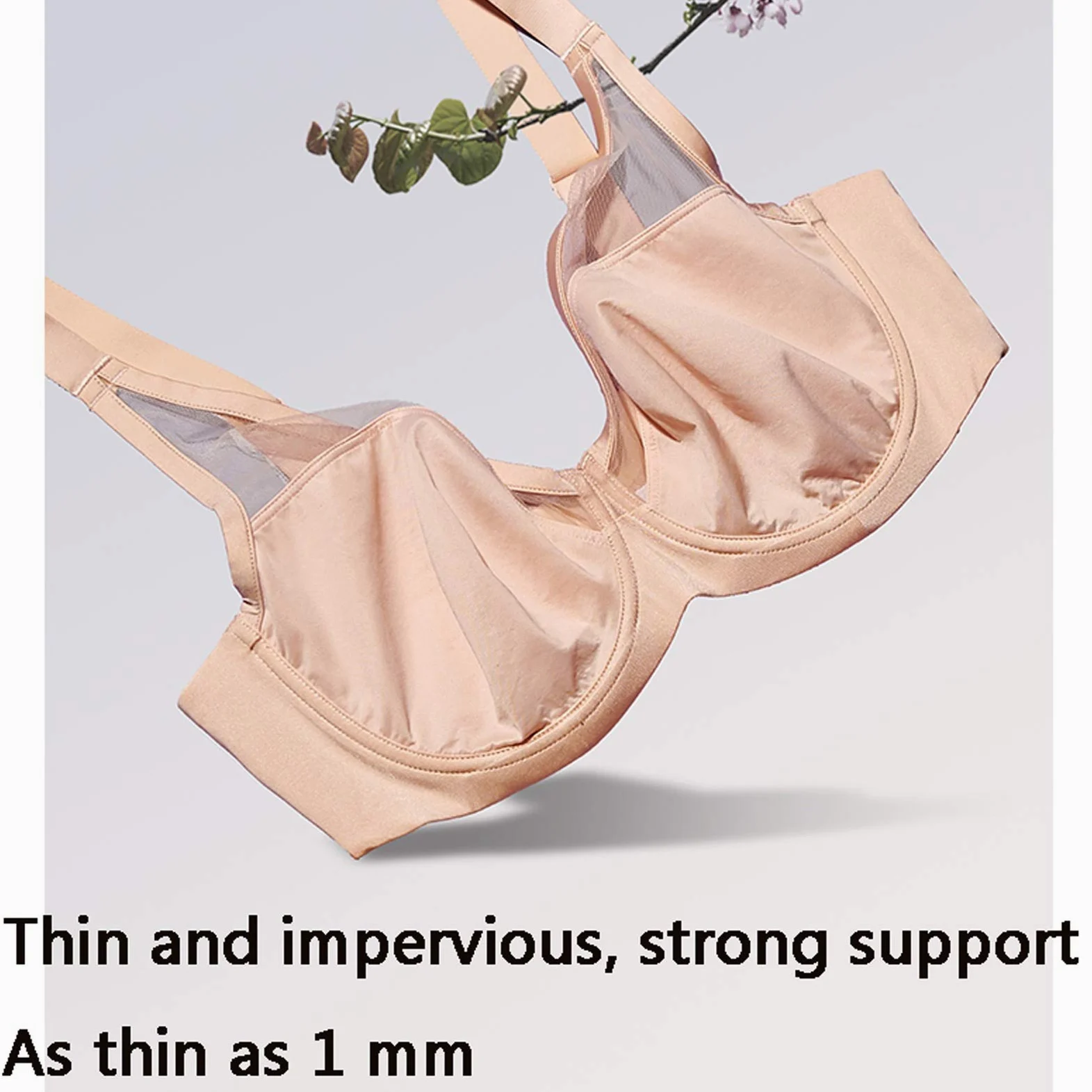 Sujetador sin alambres para mujer de talla grande,Comfort Revolution Wirefree Bralette de cobertura completa para uso diario