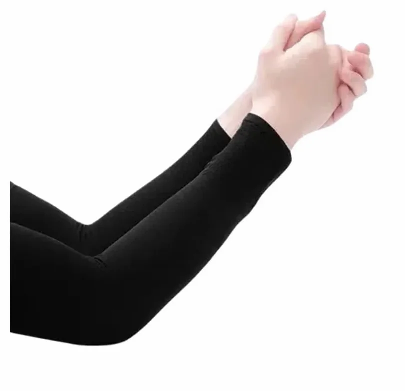 Genérico Mangas de brazo seda hielo for ciclismo verano for hombres y mujeres, mangas for protección solar for deportes al aire libre