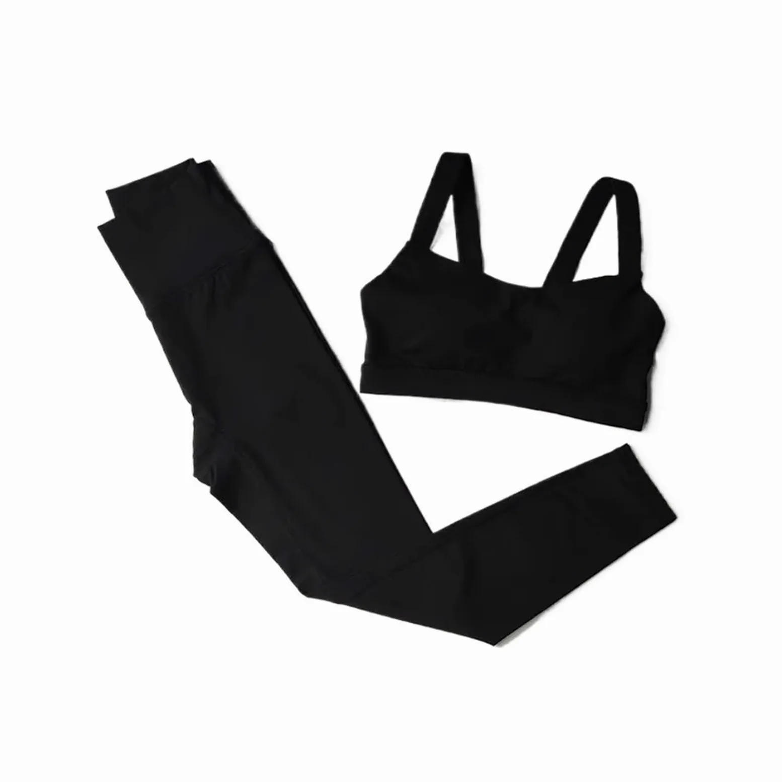 Conjunto de traje Yoga sin costuras for mujer, Sujetador deportivo, mallas cintura alta, pantalones cortos, conjunto gimnasio, ropa deportiva entrenamiento, 1 Juego Para Entrenamiento Físico