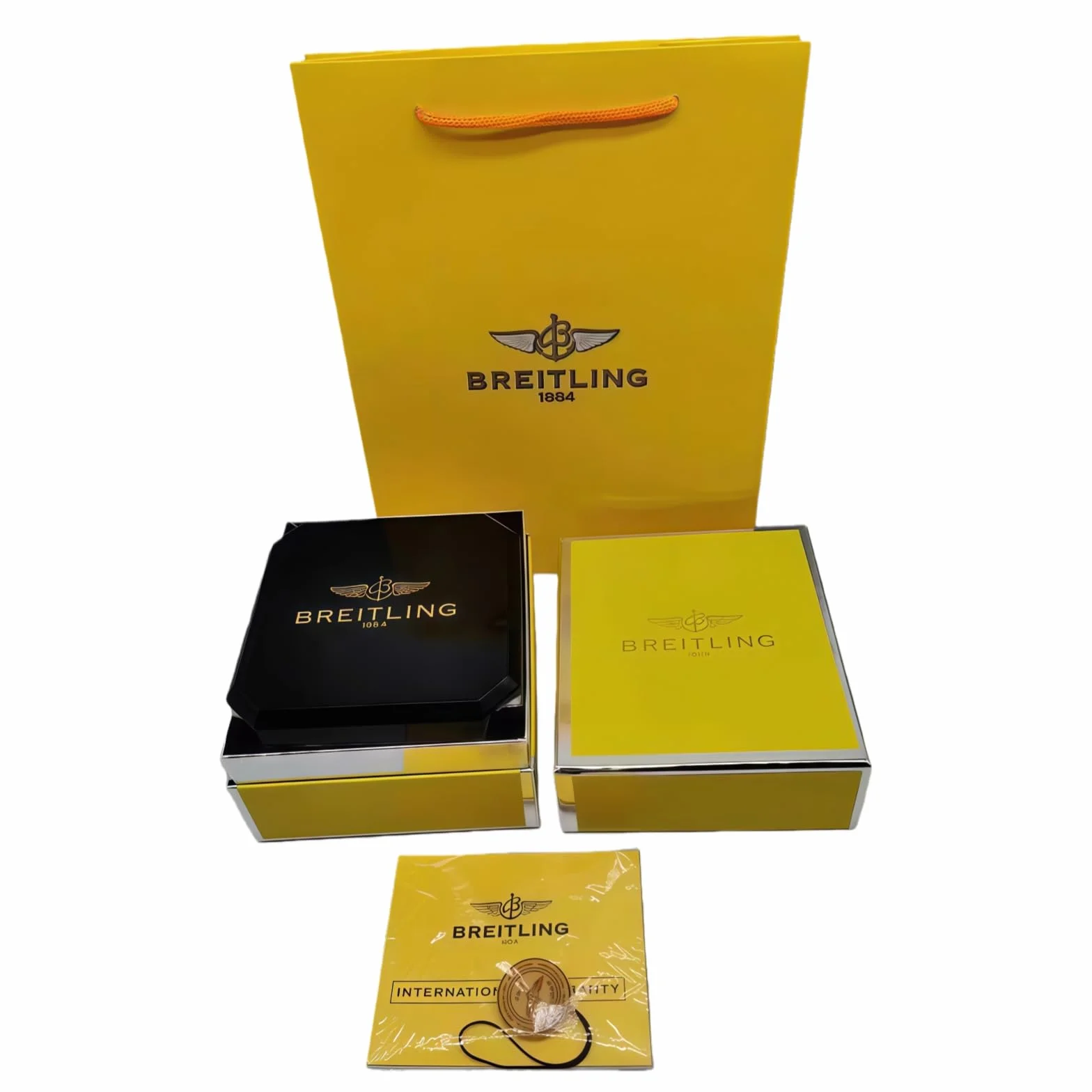Caja Reloj Universal Exterior Negro Alto Brillo Protector Almacenamiento para Breitling