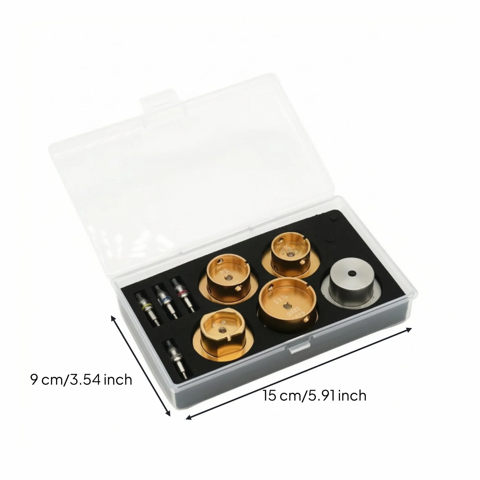 Herramienta Reparación Relojes con Estuche Profesional Kit Herramientas Reloj Preciso Kit Reloj para Relojeros, Aficionados