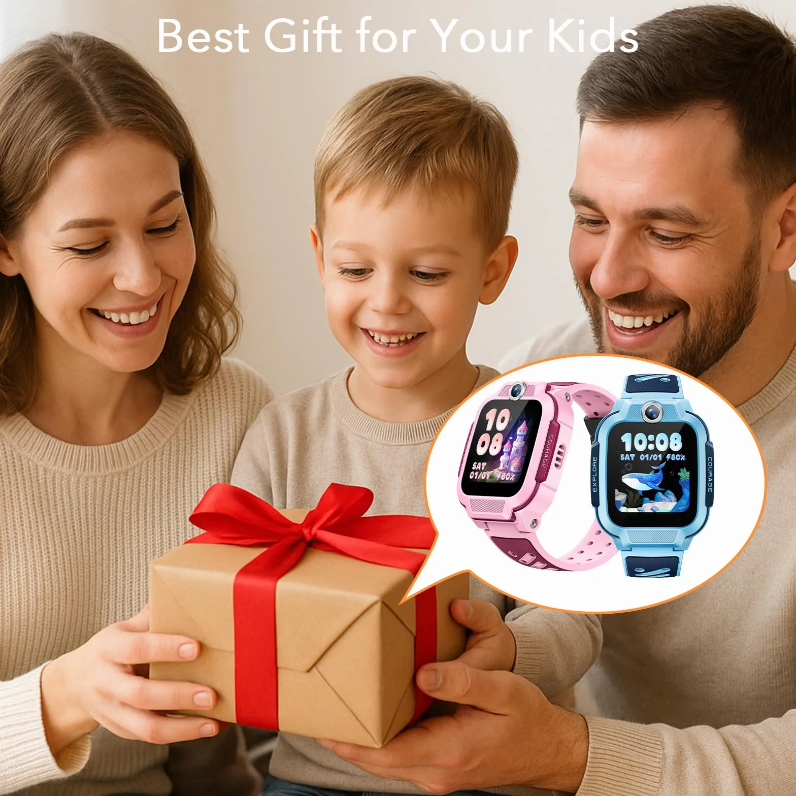 imoo Z3 Reloj Inteligente Niño con GPS Localizador y Llamadas, Smartwatch para Niños 4G con Llamadas de Video, SMS, Podómetro, Modo Escuela, Resistente al Agua IP68, Regalo para Niños y Niñas (Azul)
