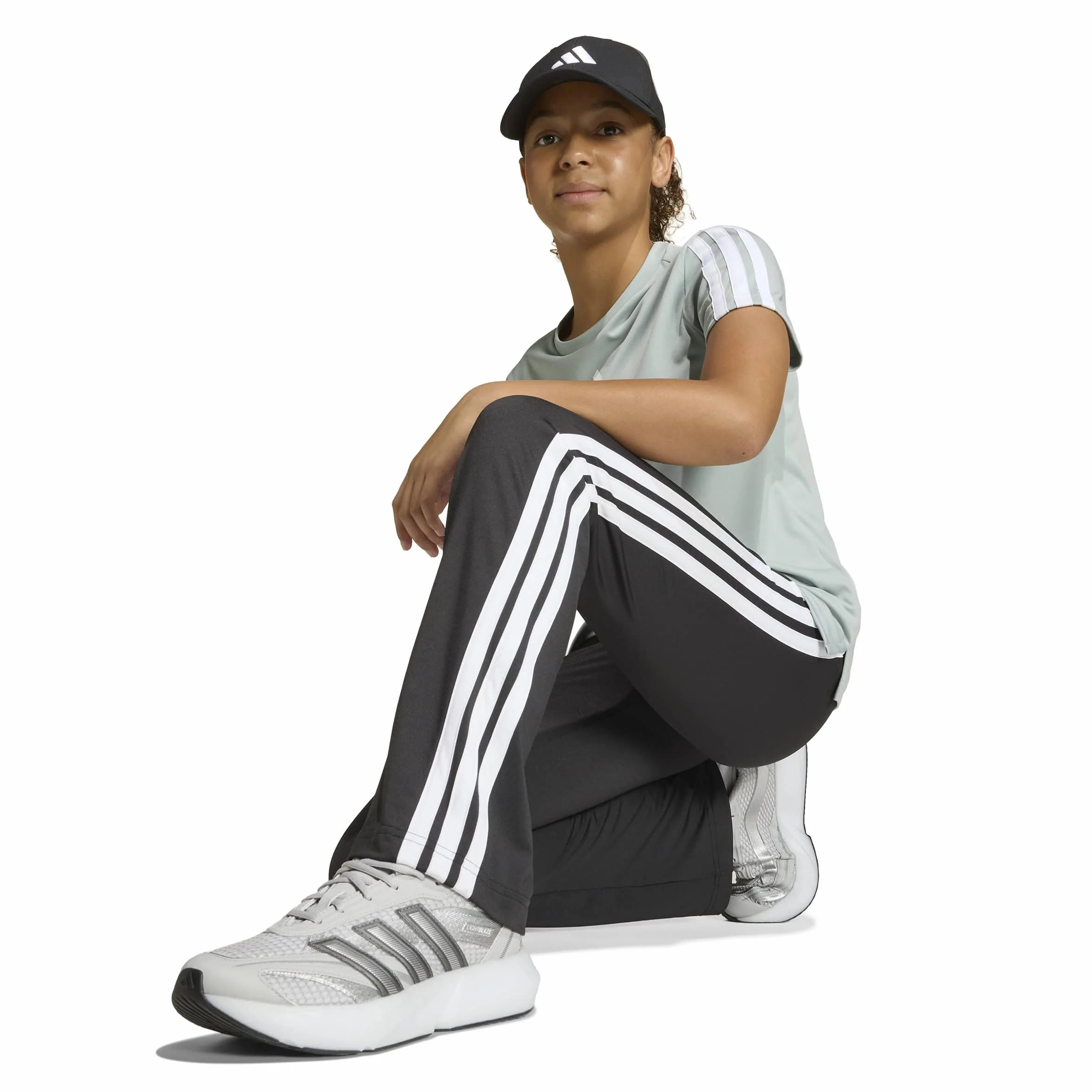 adidas Train Essentials 3-Stripes Flared Leggings - Medias (1/1) Niñas