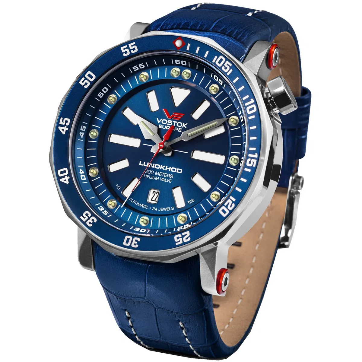 Vostok Europe Lunokhod-2 Reloj para Hombre Analógico de Automático con Brazalete de Piel de Vaca NH35A-620A634