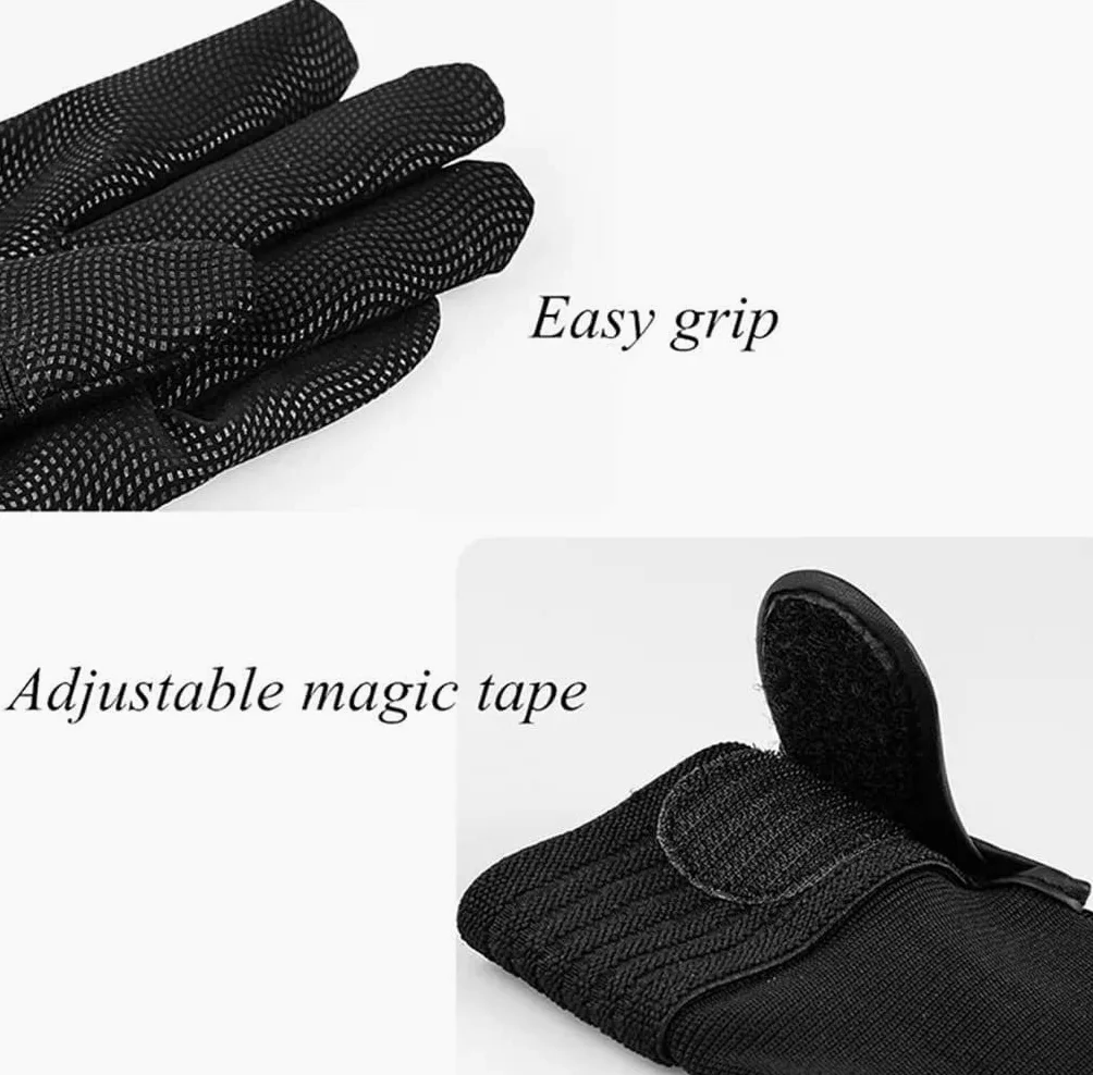 Guantes de Ciclismo Guantes De Guantes Ciclismo Táctil Unisex Camping Senderismo Guantes De Dedos Guantes Deportivos (Color : Black, Size : M)