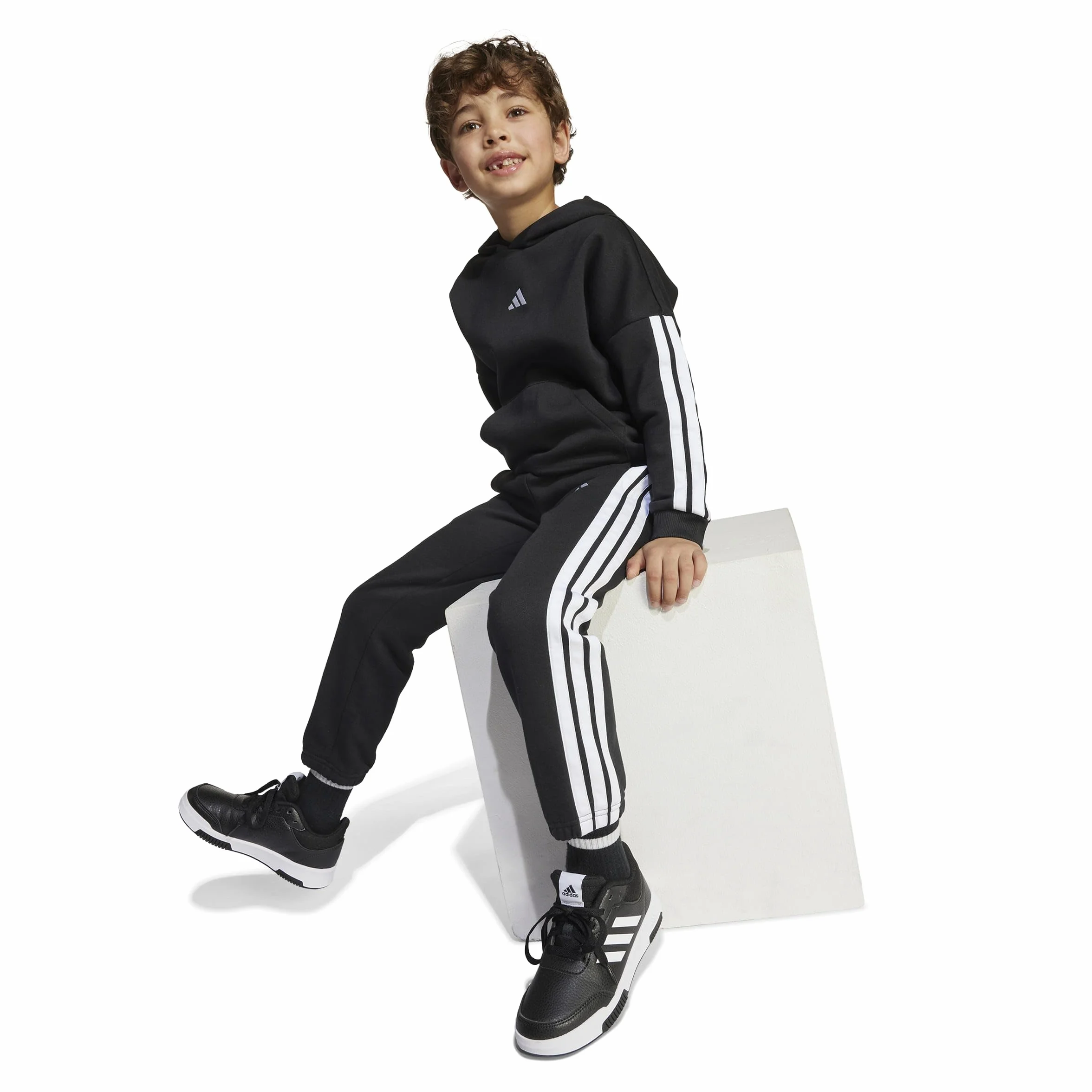 adidas Adidas Little Kids 3 Stripes Essentials Fleece Tracksuit Chándal Niños (Pack de 1)