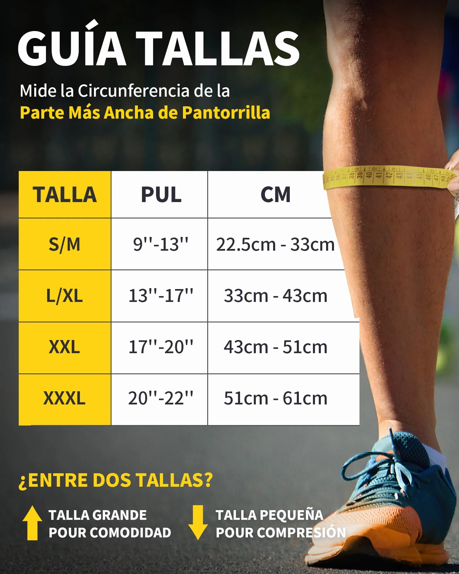 CAMBIVO Medias Compresivas 2 Pares, Calcetines Compresion Mujer Hombre, Mangas de Compresión para Deporte, Running, Ciclismo, Trabajo, Vuelo