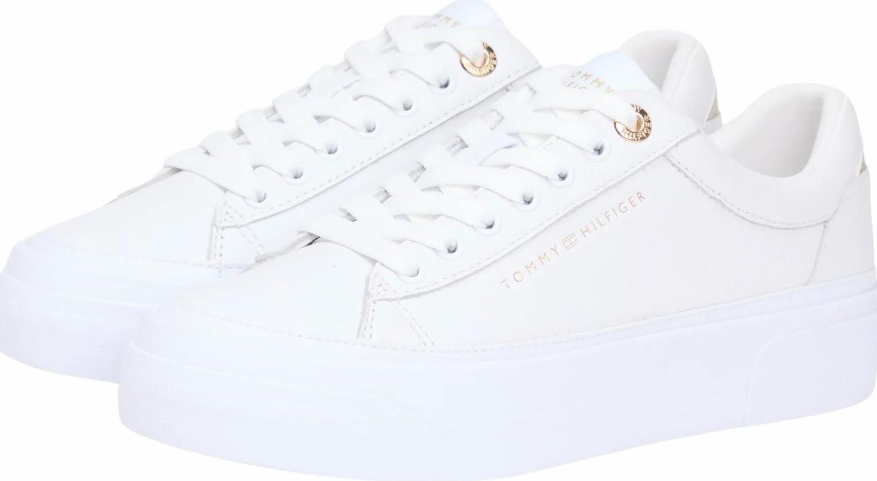 Tommy Hilfiger Adaptive TH Platform Sneaker Tumbled LTR Fw0fw09018 Parte Superior bajaMujer