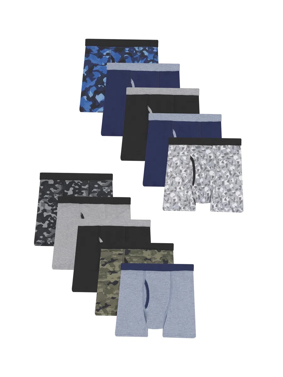 Hanes Comfortsoft® Waistband Tagless® Boxer Briefs Ropa interior de hombres Niños