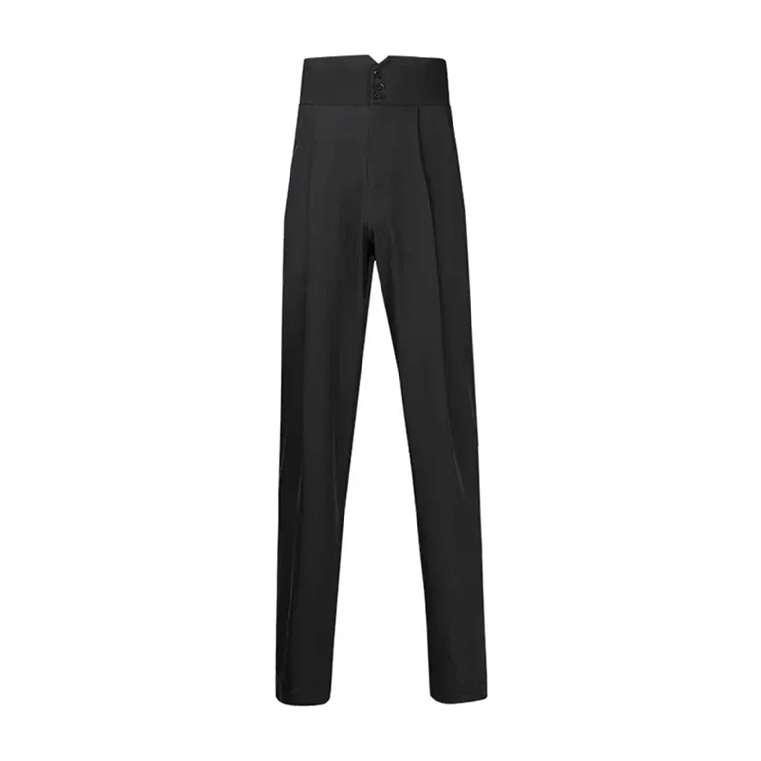 Pantalones de Baile Latino for Hombre, Traje Cintura Alta, Pantalones competición salón, Ropa práctica para Hombre, Salsa, Jazz, Danza