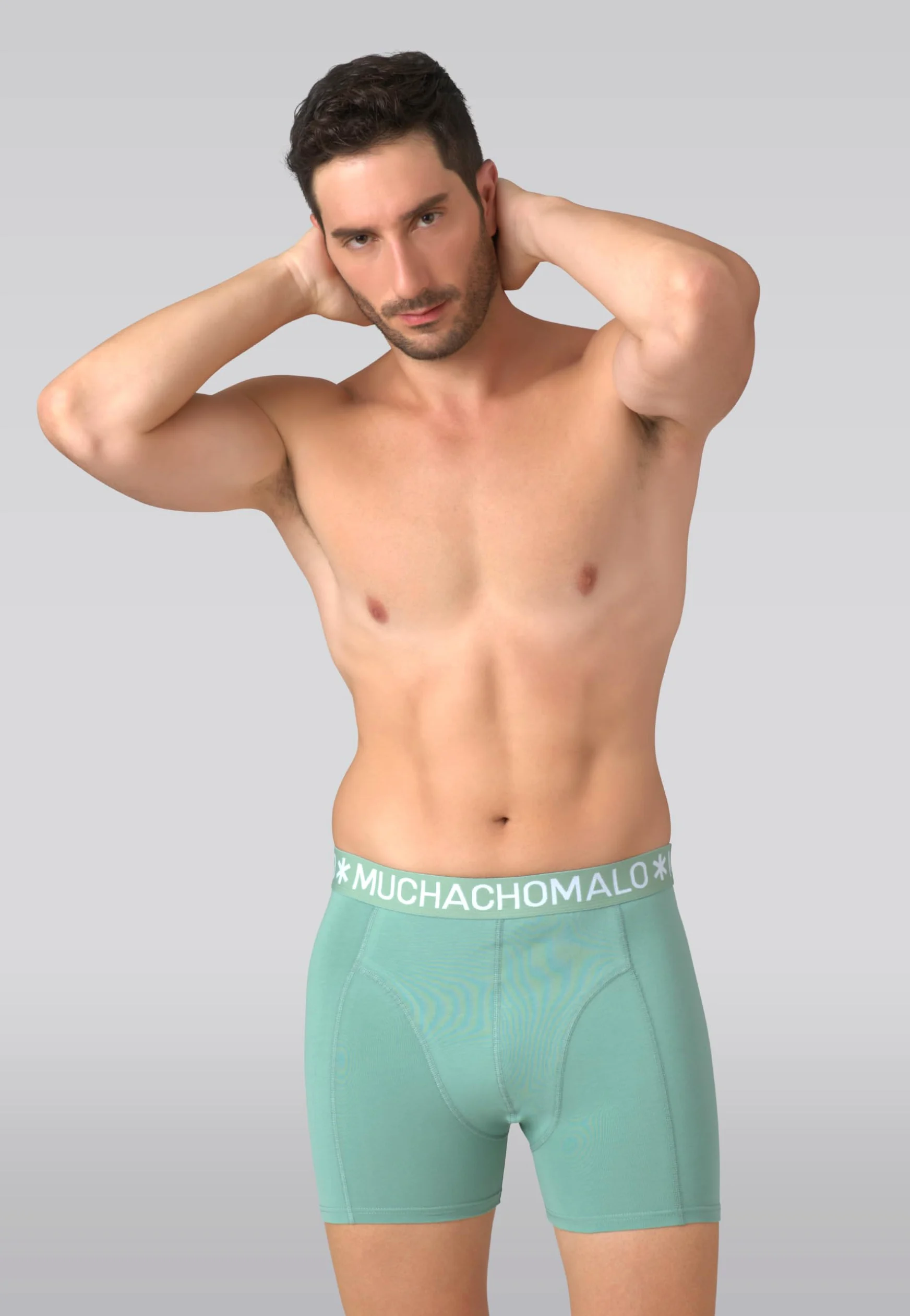 Muchachomalo Calzoncillos para Hombre, Ropa Interior Lisa de Algodón para Hombre, Pack de 7 Unidades, Bóxers Lisos de Corte Clásico con Cintura Elástica