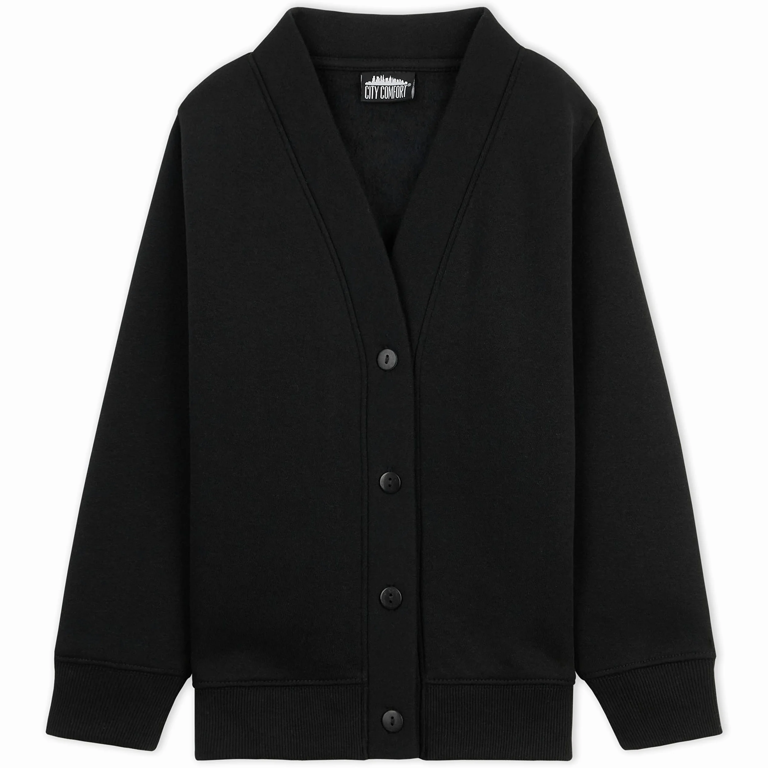 CityComfort Cardigan Niños, Chaleco de Punto, Jersey Negro Azul Marino, Ropa para Niños 3-14 Años Multipack