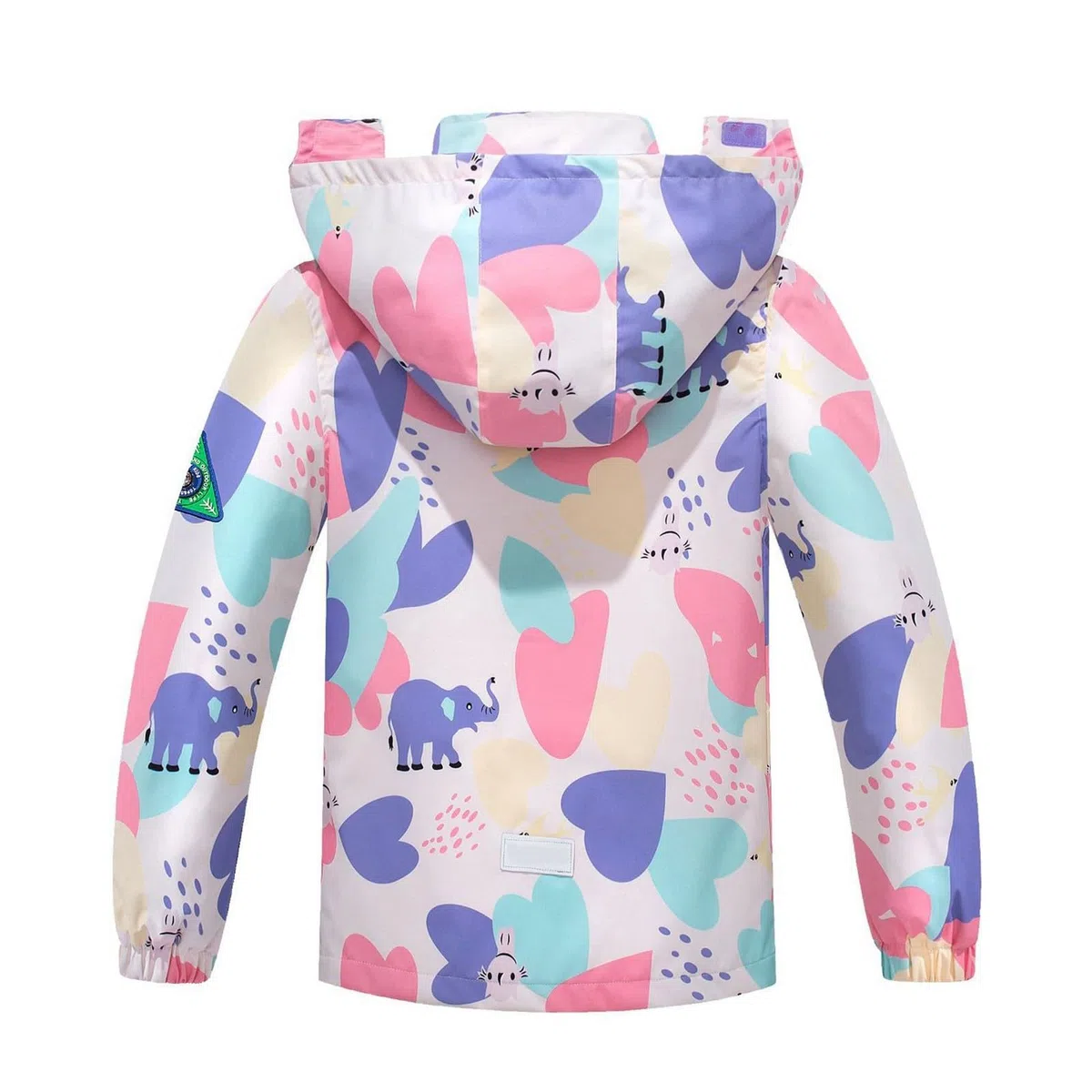 Genérico Poncho Impermeable NiñO,Chaqueta Cortavientos para NiñAs con Capucha Desmontable Ligera Y CóModa Ideal para El Colegio para OtoñO E Invierno