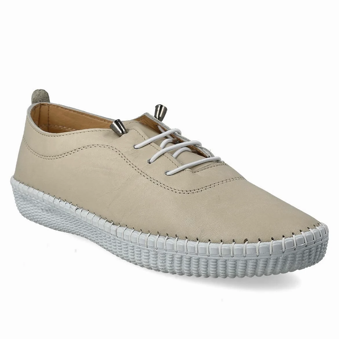 Zapatillas Deportivas Sneakers de Piel para Mujer. Flexibles y Cómodos. Zapatos Planos Casual. Cordones Elásticos. Gran Confort. Blanco, Negro, Cuero, Azul Marino, Celeste, Kaki, Rojo, Beige