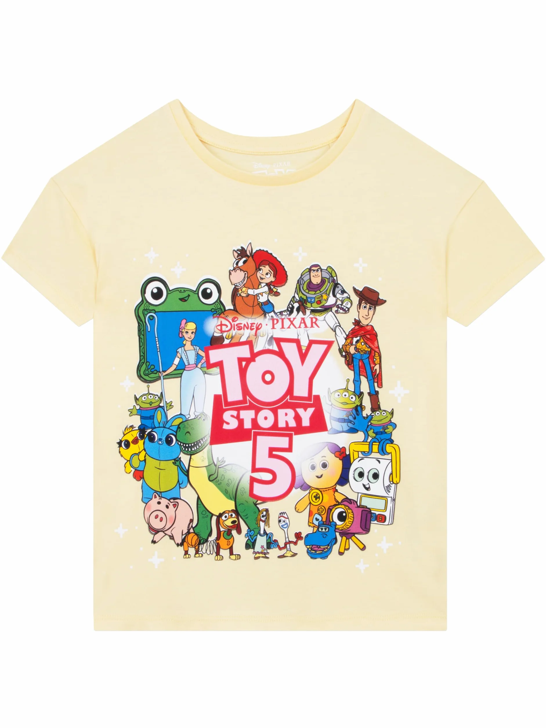 Disney Toy Story Camiseta Niña, Jessie, Woody, Buzz Lightyear y Bullseye Top Niña, Manga Corta Ropa Niños