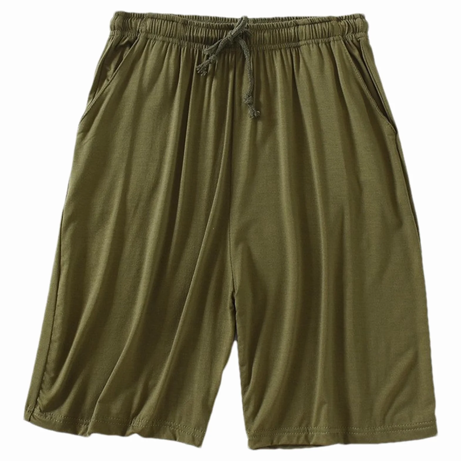 Hombre Tallas Grandes Pack de 2 Pantalones Cortos de Pijama Elástico Ligero Pantalones Cortos para Dormir en Casa con Bolsillos S-6XL