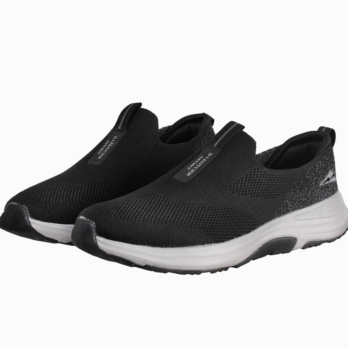 Zapatillas Slip On Hombre Sneakers Tenis Sin Cordones Zapatos | Caminar Deportivas Casual Comodos Ligero Transpirable Negro Gris 40-46