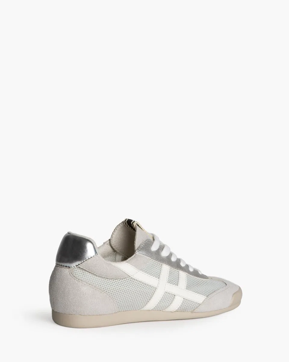 Corina Zapatillas Mujer Casual Plateadas | Sneakers Urbanas con Cordones | Suela Flexible | Cómodas para Diario | Modelo M6035