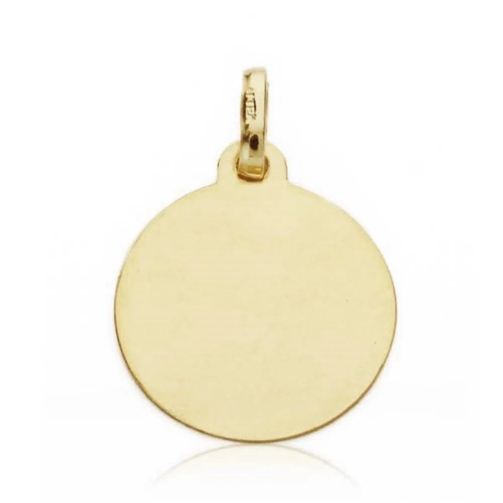 Medalla oro 18k Niño del Pesebre 16mm. filo liso