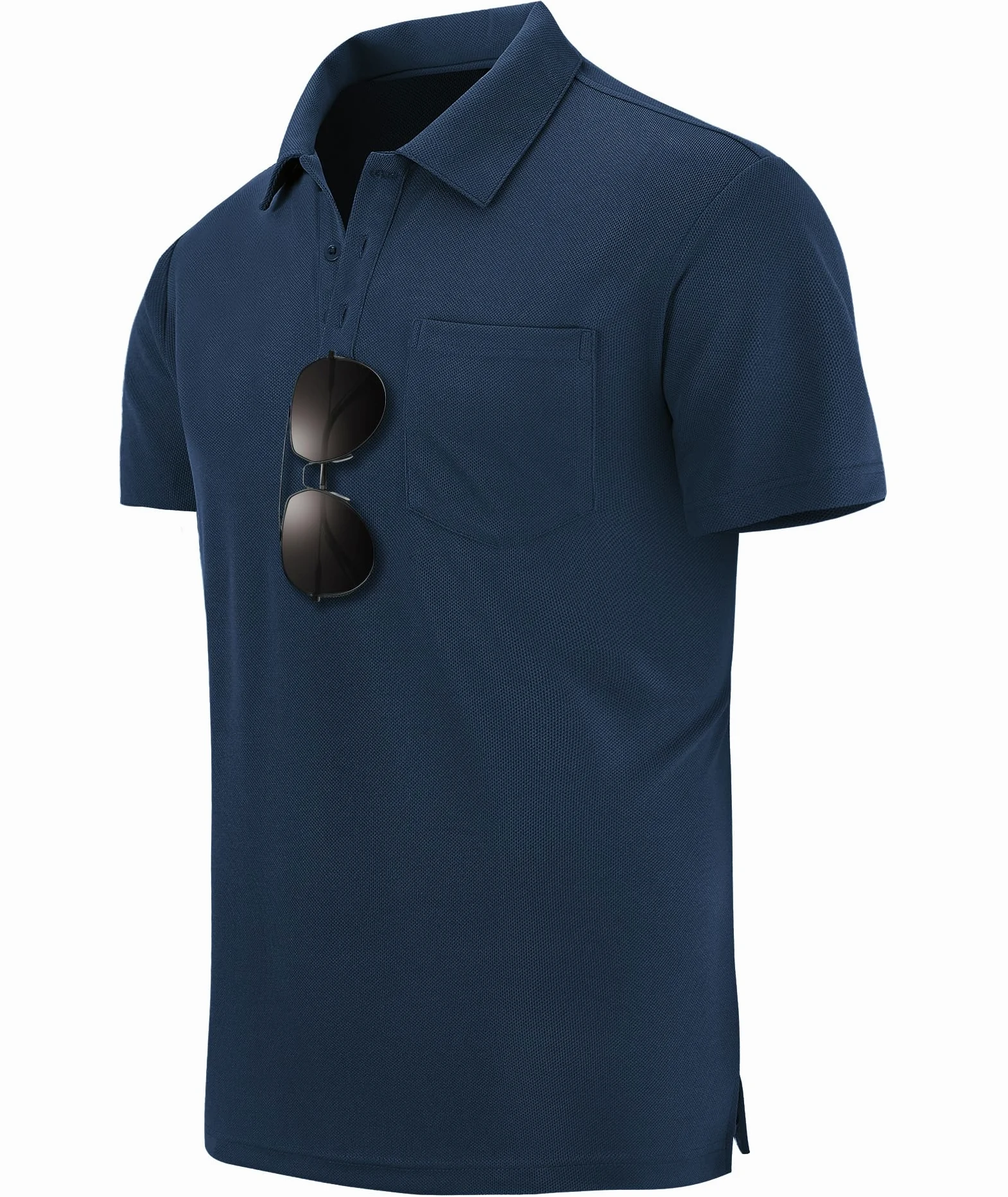 zitysport 3 Pack Polos Hombre Polo Golf Manga Corta Secado Rápido Transpirable Hombre Regular Fit Camisas Polos Trabajo Hombre Verano Deporte Camiseta Hombre