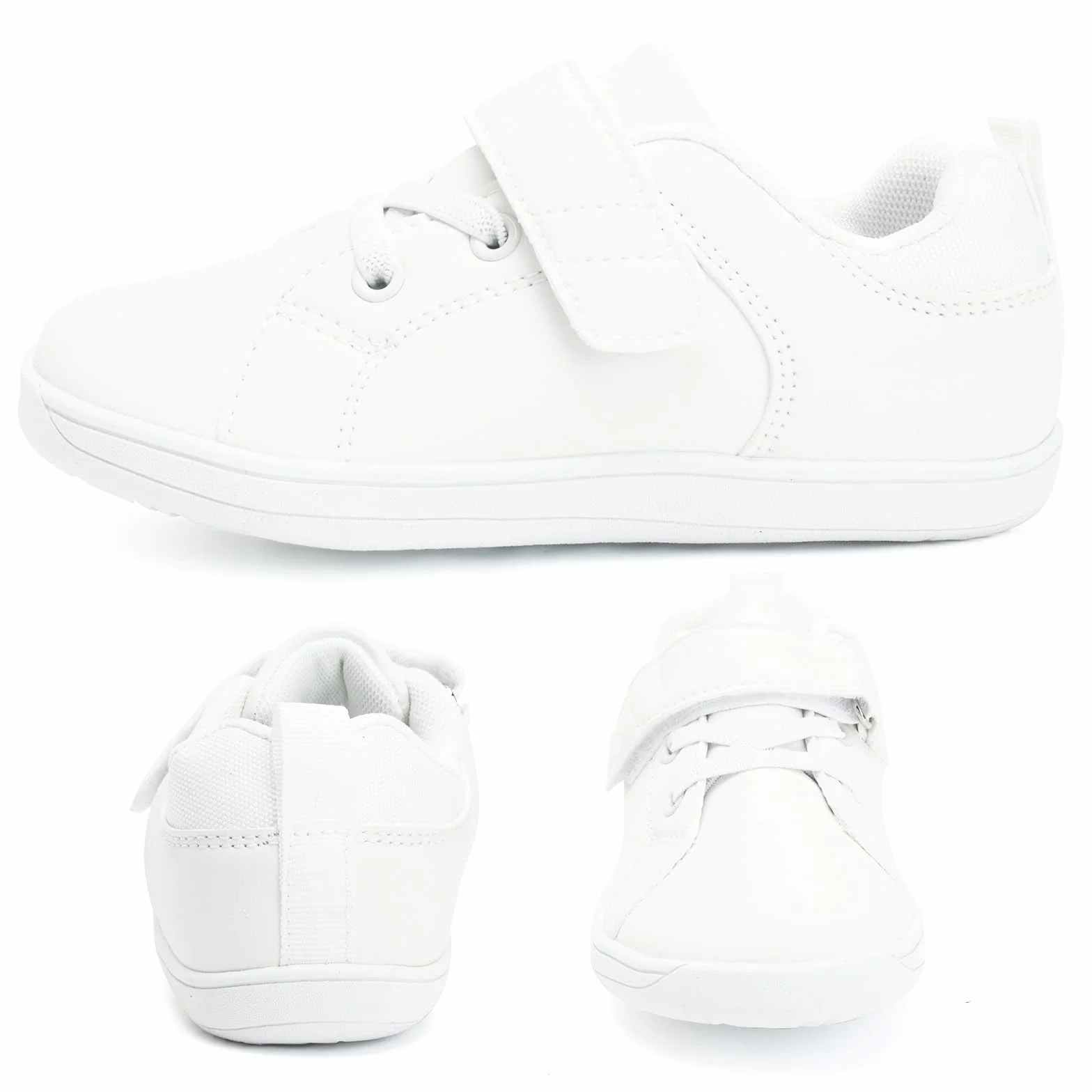 Calzado Descalzos Niños Niñas Amplia para Barefoot Exterior Interio Ligeros y Deporte Transpirables Zapatillas de Trail Minimalistas(Blanco, 26EU)