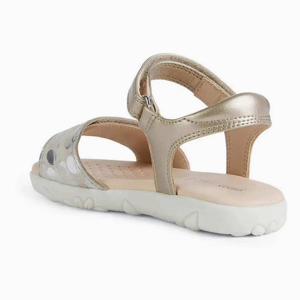 Geox J Sandal Haiti Girl, Sandalias para Niña