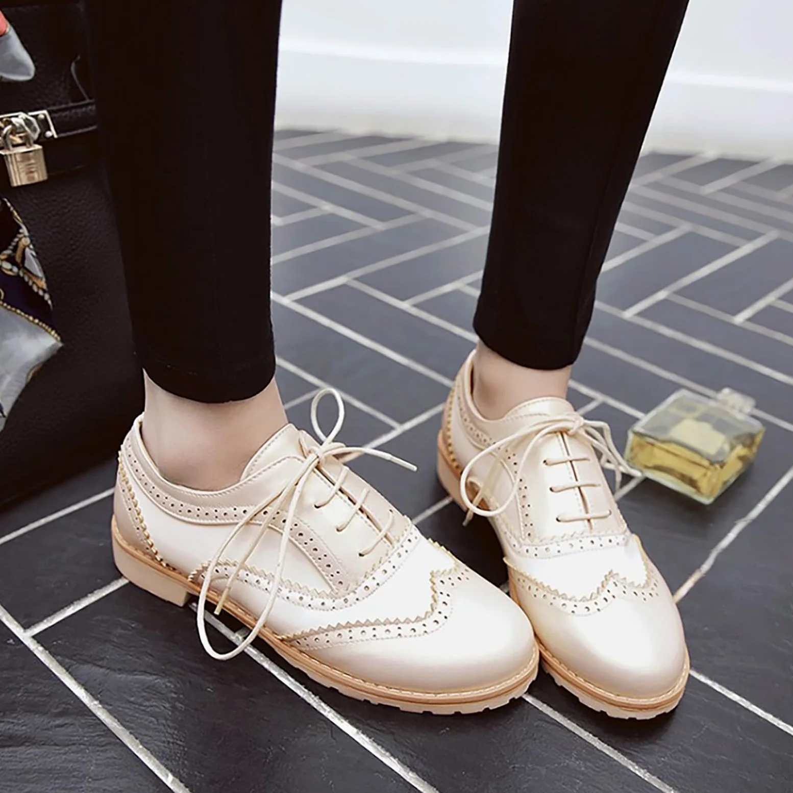 Zapatos tradicionales para mujer, estilo retro, cómodos, con tacón, clásicos, elegantes, Mary Jane