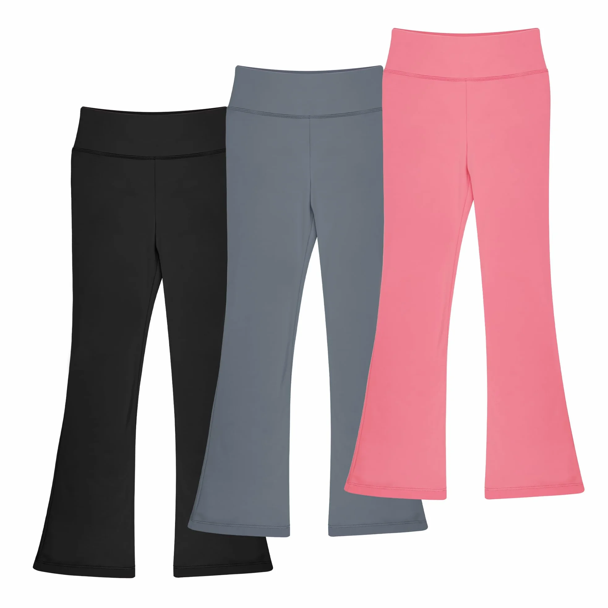 BIG ELEPHANT Polainas Acampanadas para niñas, Pantalones de Yoga Bootcut para niños, Medias Campanas para Entrenamiento de Baile