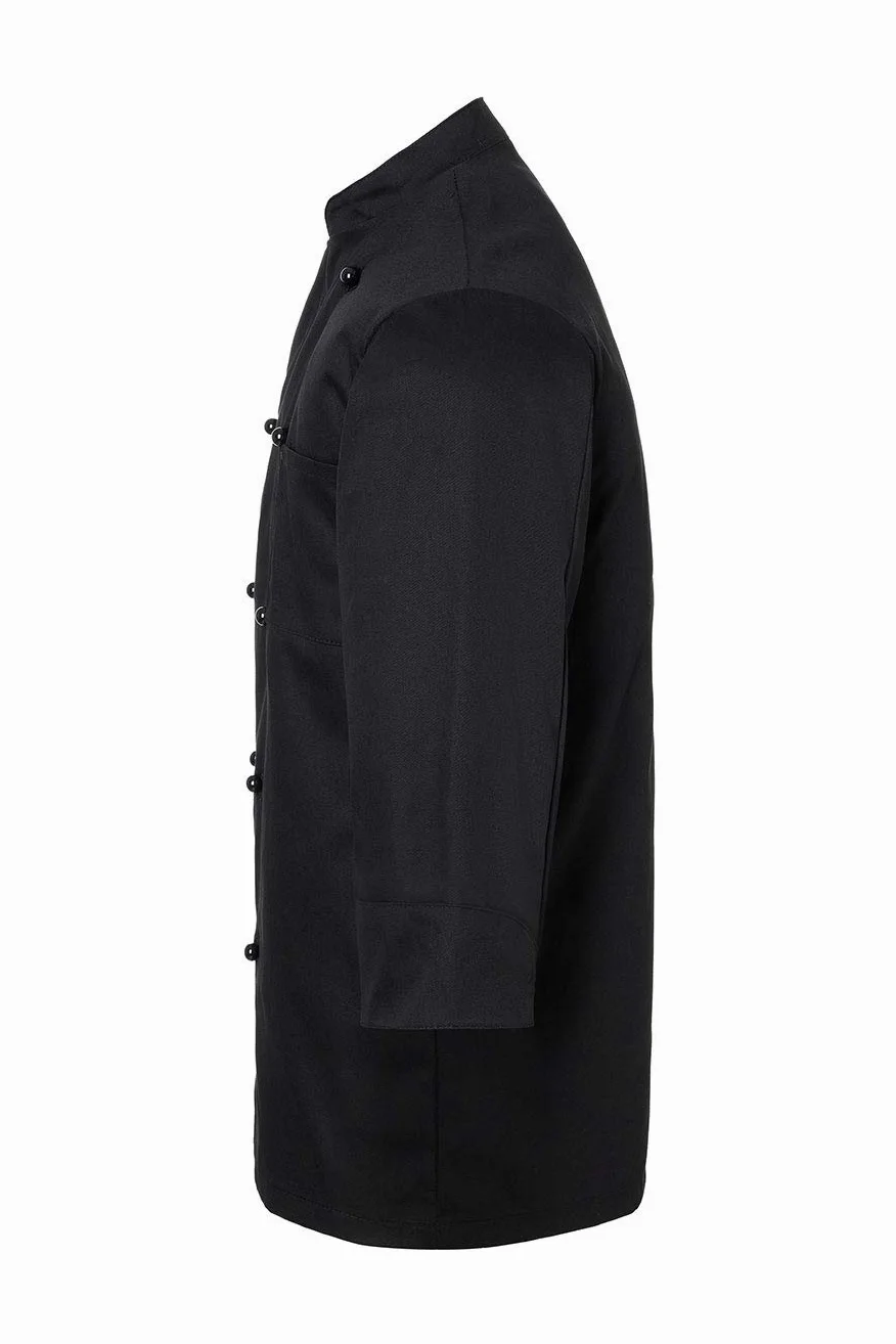 Karlowsky Chaqueta de cocinero Basic negra, talla 4XL