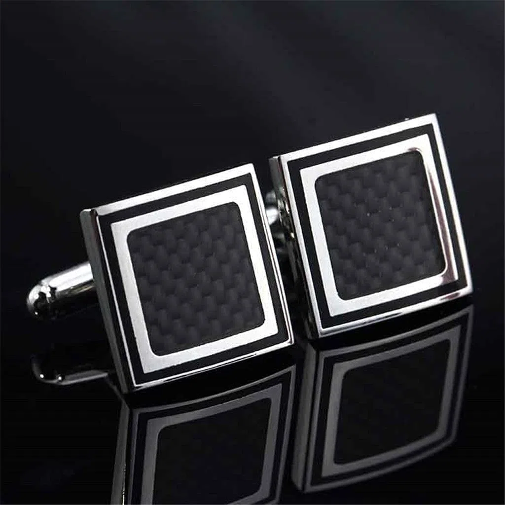 WAAZI Gemelos para Hombre Estilo Elegante Cuff Cufflele Cufflelch Camisas de Manga Larga Manga Nail Boleto Profesional y protección del Medio Ambiente