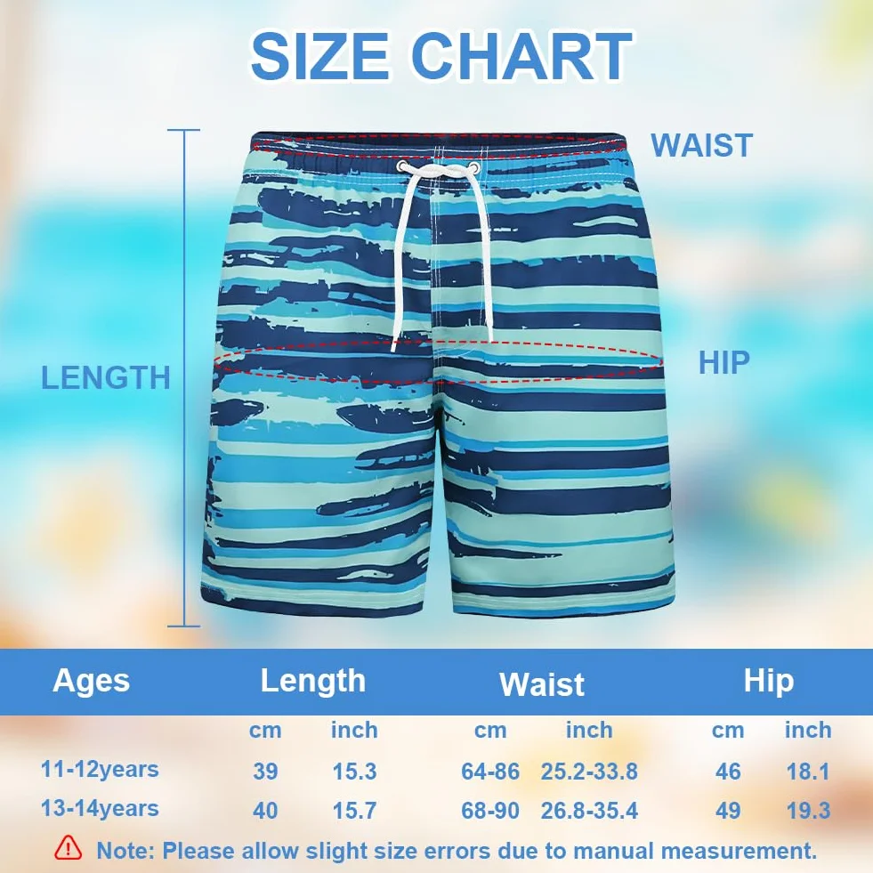 Bañador para Niños de Secado Rápido, Shorts de Playa Natación Traje de Baño